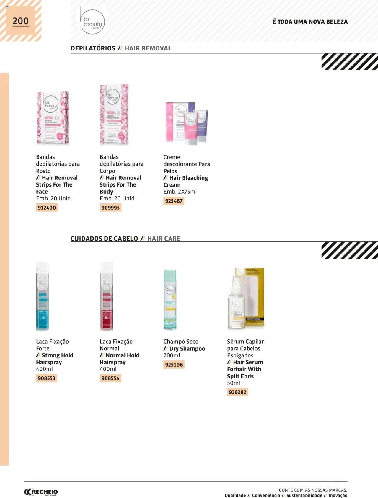 Recheio AS NOSSAS MARCAS │ válido de 19/12/2023 | Página: 200 | Produtos: Shampoo, Sérum, Descolorante, Creme