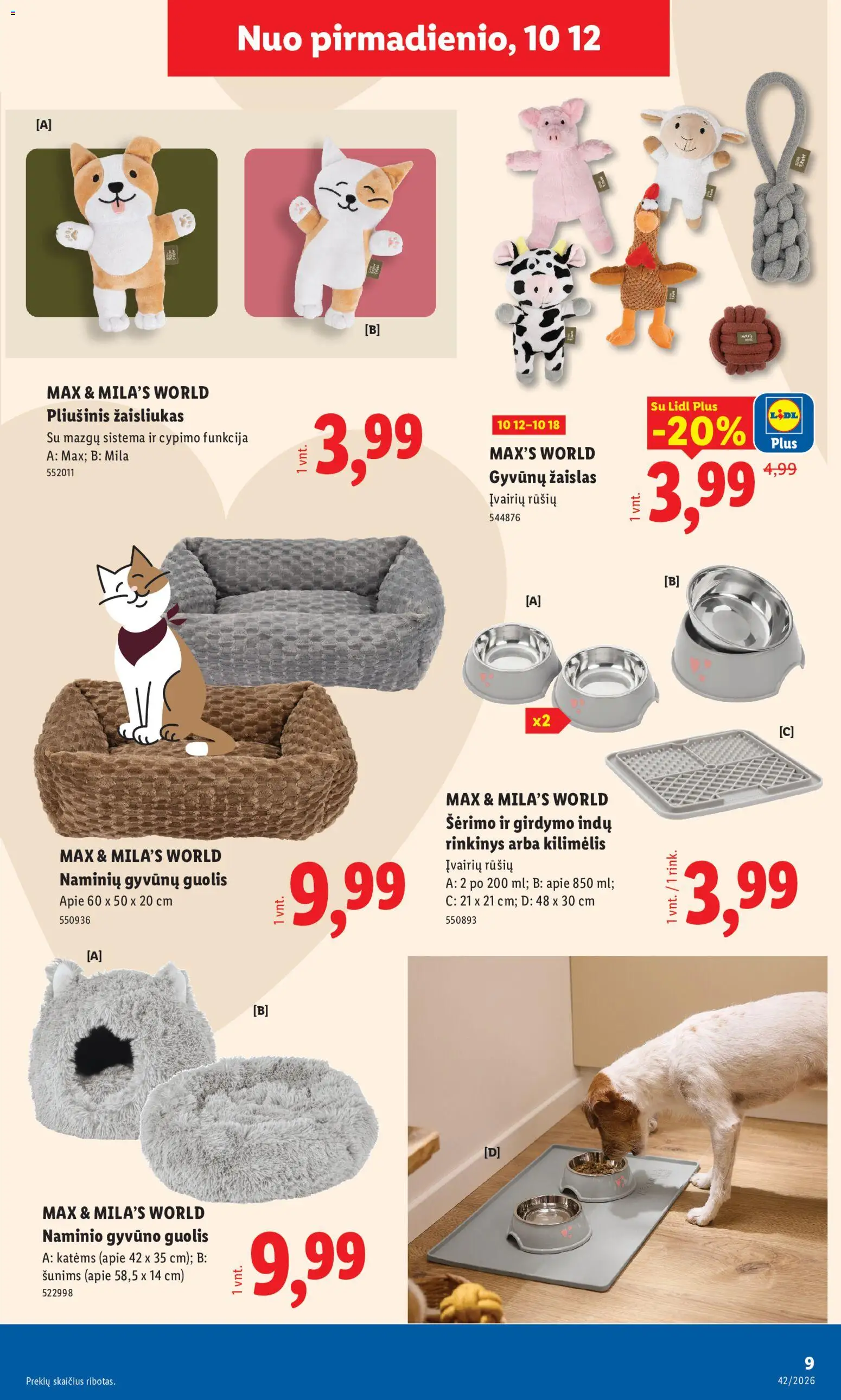 LIDL akcijos nuo 2026.10.12 | Puslapis: 9 | Prekių: Kilimėlis