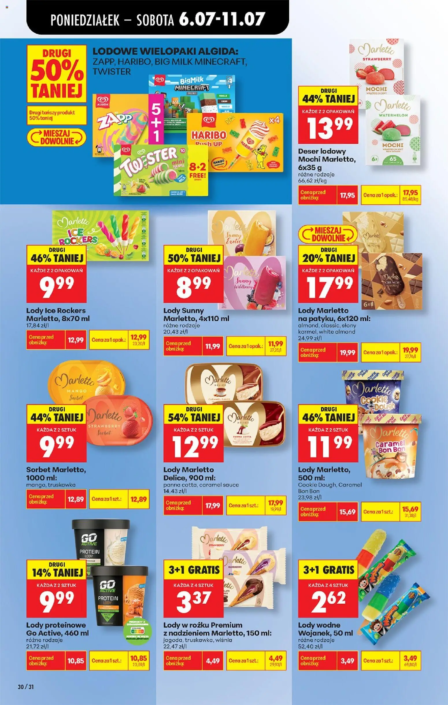 Biedronka Polsko leták od 06.07.2026 | Strana: 42 | Produkty: Mango, Haribo, Panna cotta, Sorbet