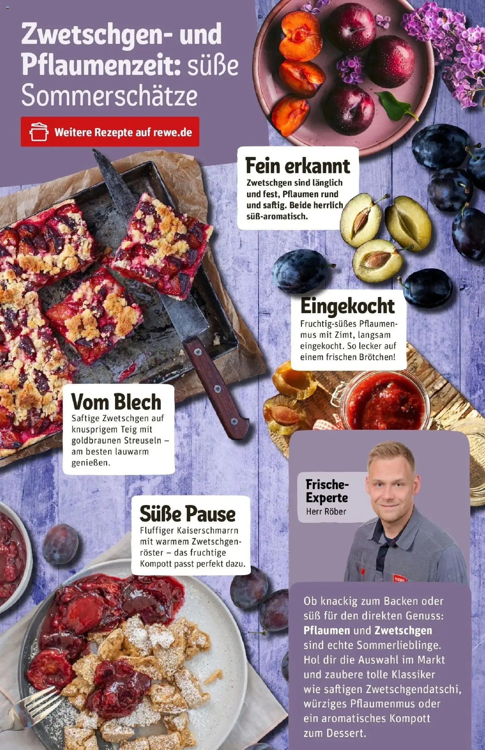 REWE Prospekt ab 24.08.2026 zum Blättern » Angebote | Seite: 15 | Produkte: Pflaumen, Zwetschgen