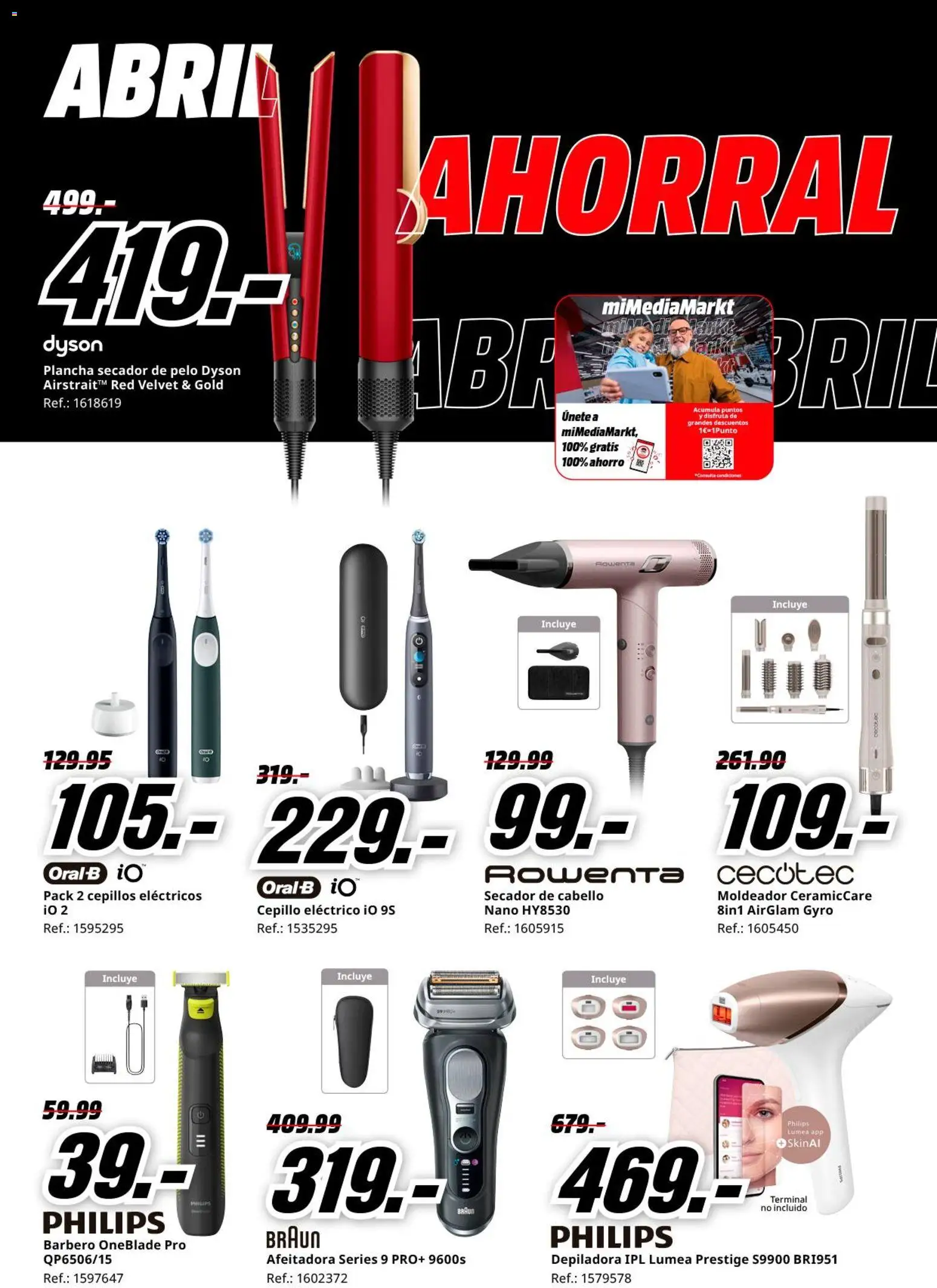 Media Markt folleto │ válido desde el 06.04.2026 | Página: 5 | Productos: Cepillo, Afeitadora, Plancha, Depiladora