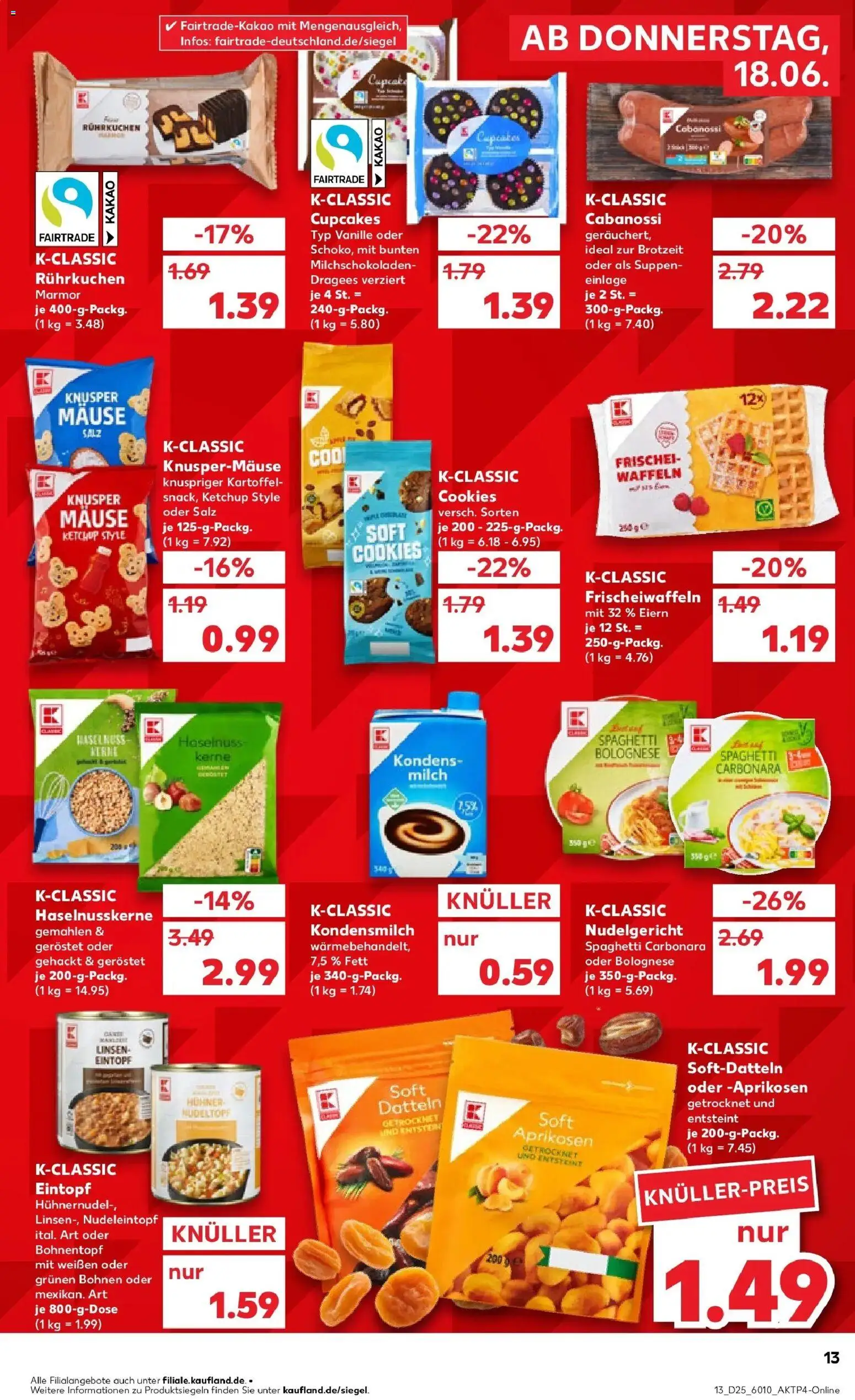 Kaufland Prospekt Königsbrunn – gültig ab 15.06.2026 | Seite: 24 | Produkte: Milch, Waffeln, Salz, Pasta