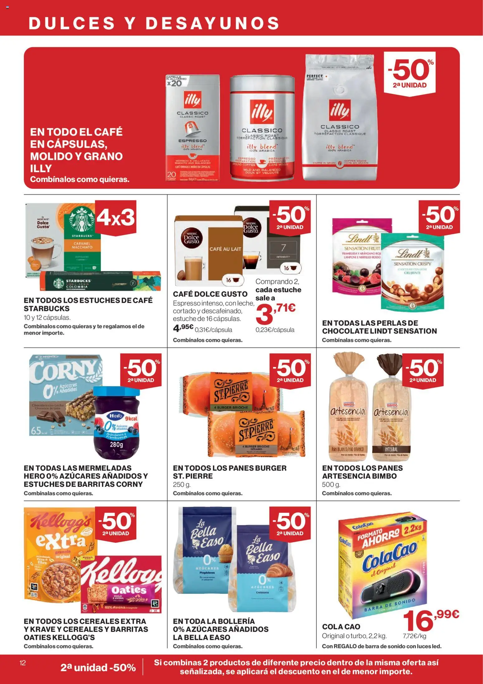 El Corte Inglés ofertas │ válido desde el 13/08/2026 | Página: 12 | Productos: Barra de sonido, Magdalenas, Chocolate con leche, Frambuesas