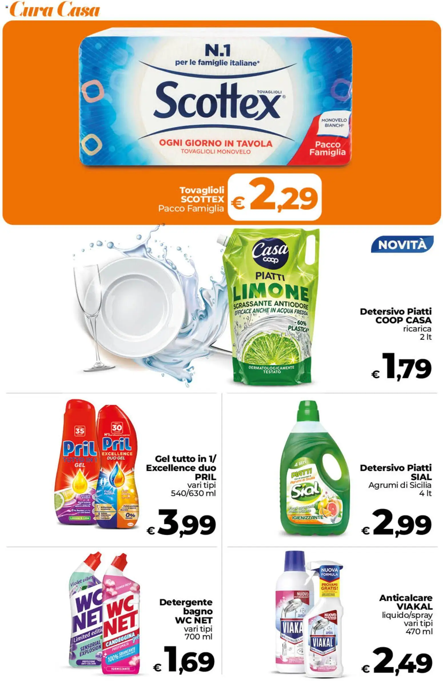 Volantino Ipercoop del 02/10/2026 | Pagina: 45 | Prodotti: Piatti, Anticalcare, Agrumi, Bagno