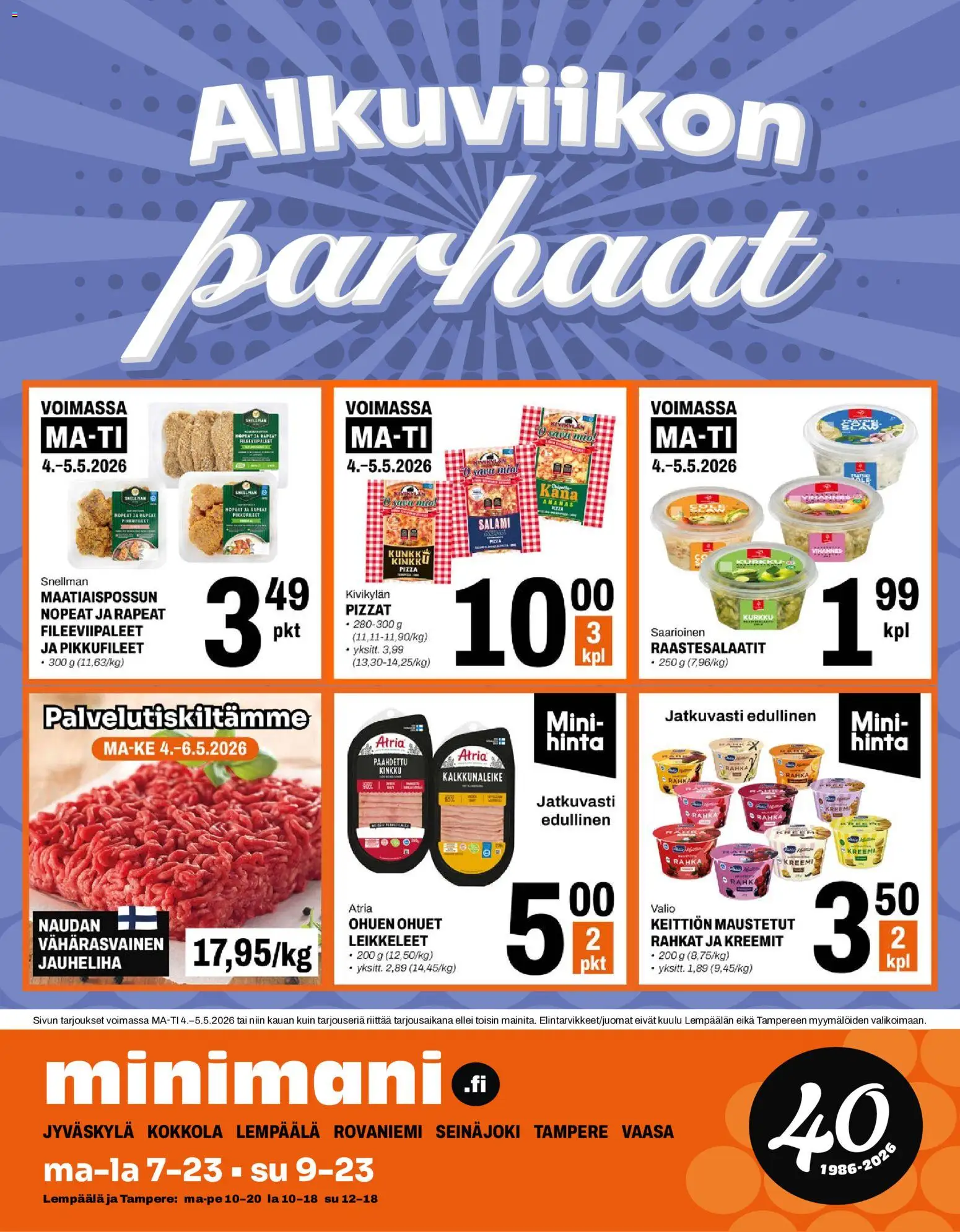 Minimani tarjoukset – voimassa 04.05.2026 alkaen | Sivu: 1