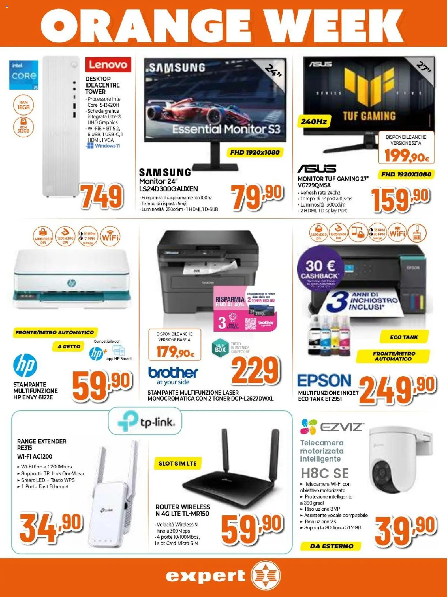 Volantino Expert del 17/09/2026 | Pagina: 10 | Prodotti: Router, Porta, Range extender, Samsung