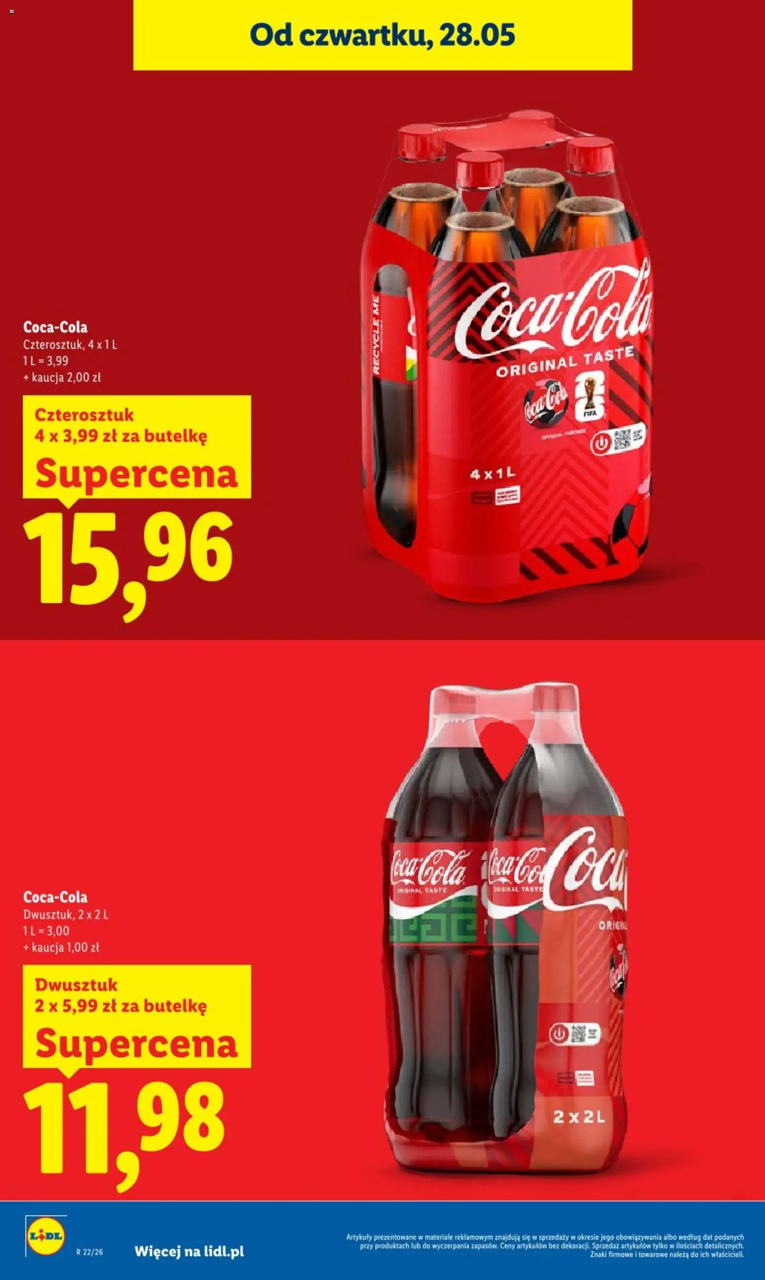 Lidl gazetka od 28.05.2026 | Strona: 20 | Produkty: Coca cola