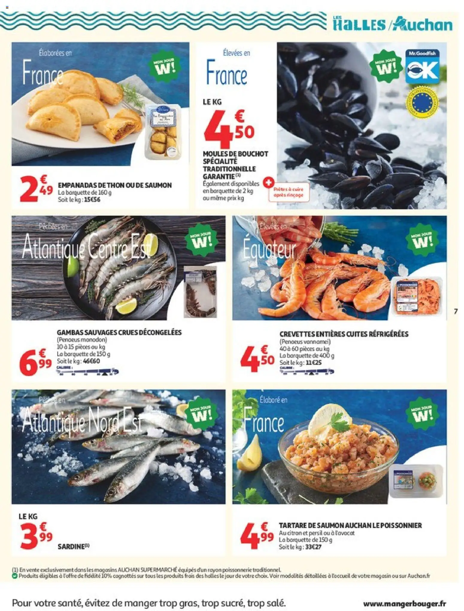 {H1} | Page: 7 | Produits: Citron, Thon, Moules de bouchot, Saumon