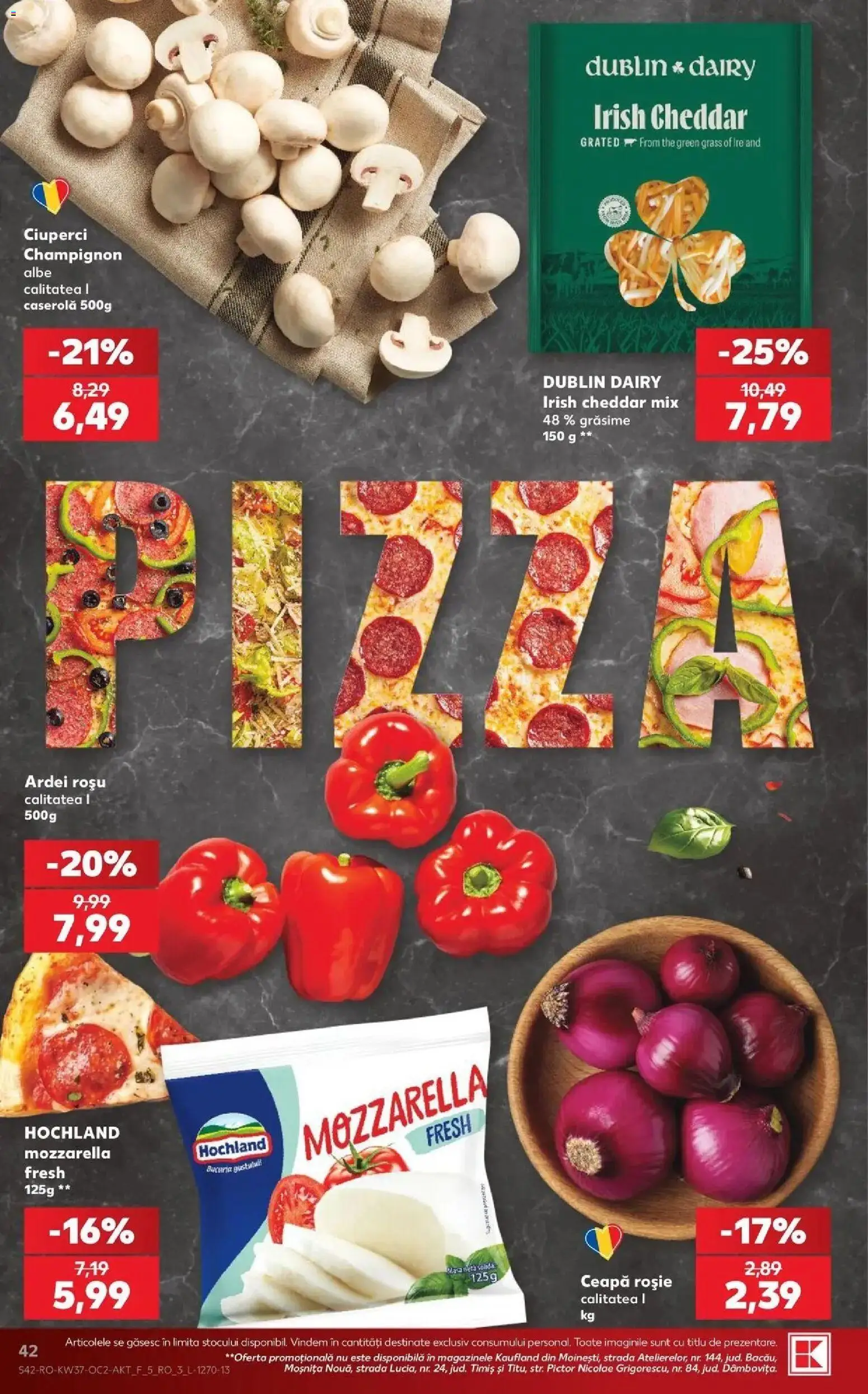 Kaufland Bârlad 09.09.2026 - Revista si Oferta | Pagină: 42 | Produse: Caserola, Ciuperci, Ardei, Hochland