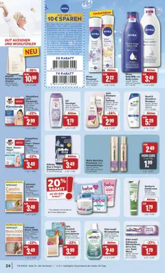 Combi Prospekt ab 06.07.2026 gültig | Seite: 24 | Produkte: Shampoo, Duschgel, Body Lotion, Body Milk