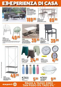 Anteprima del volantino Expert volantino Napoli valido a partire dal 23.04.2026 | Pagina: 14 | Prodotti: Set da giardino, Orologio, Alluminio, Poltrona