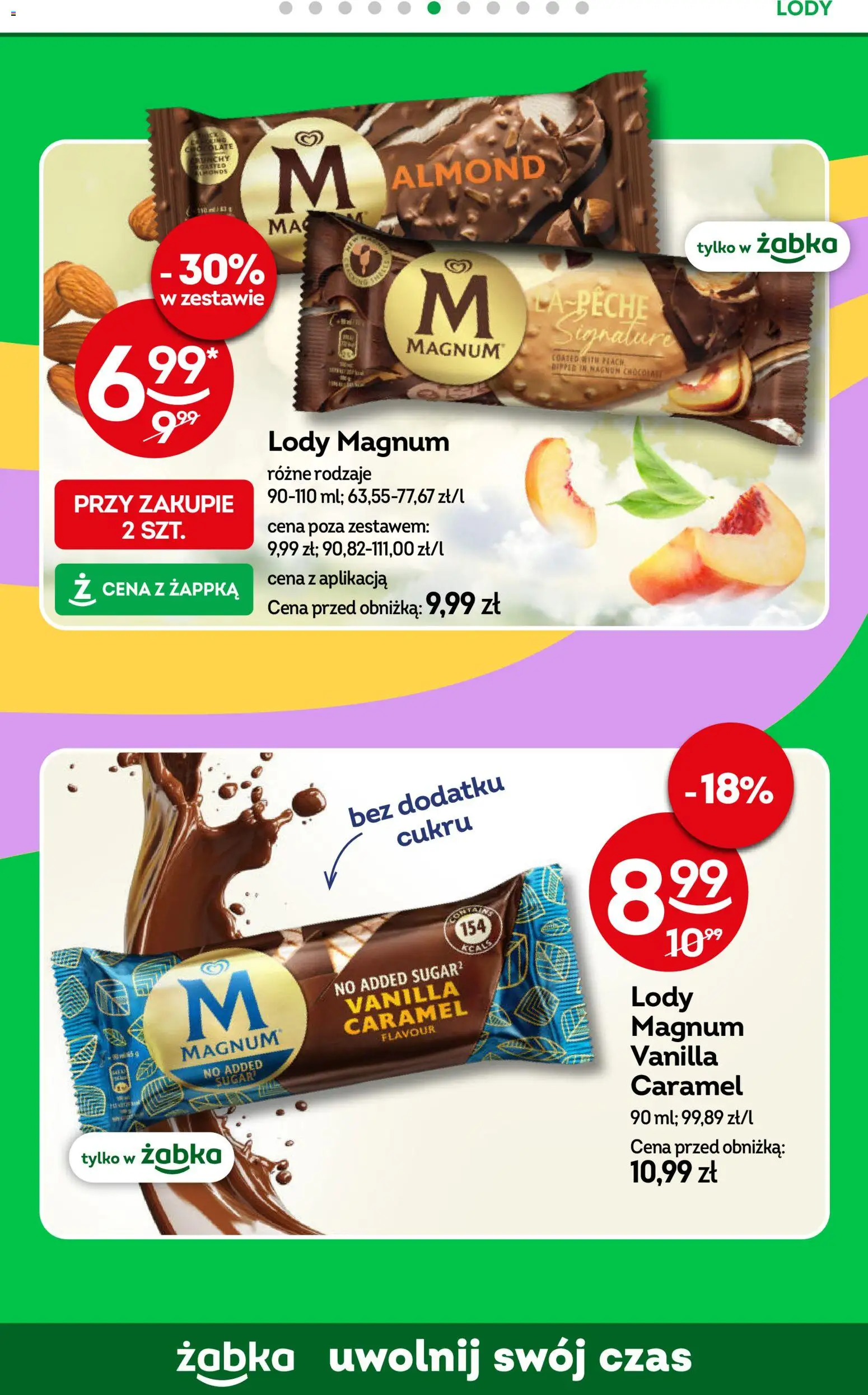 Żabka gazetka od 29.07.2026 | Strona: 53 | Produkty: Magnum, Lody Magnum, Lody