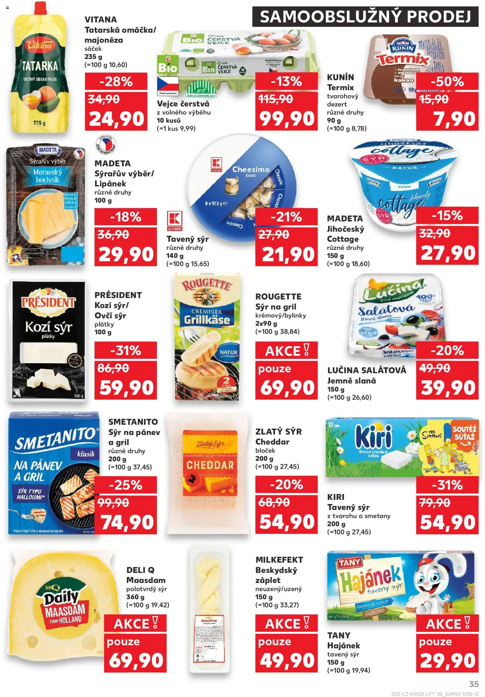 Kaufland leták - Plzeň od 17.06.2026 | Strana: 35 | Produkty: Lučina, Pánev, Kakao, Cottage
