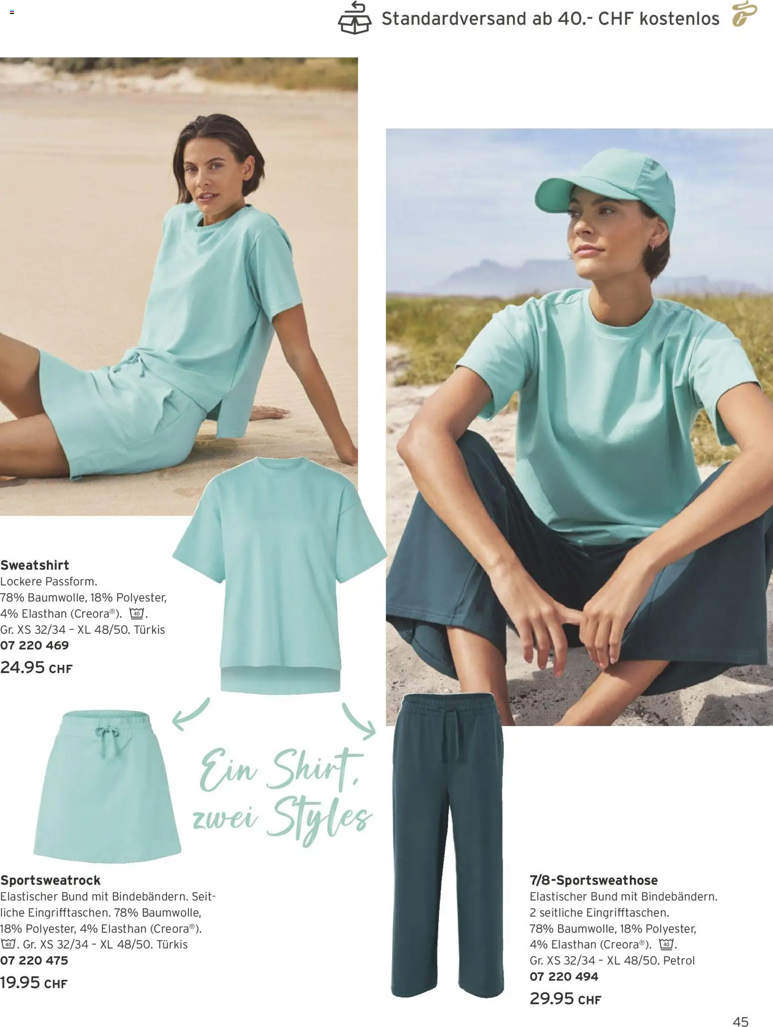 Tchibo aktionen – gültig ab 01.07.2026 | Seite: 45 | Produkte: Shirt, Sweatshirt