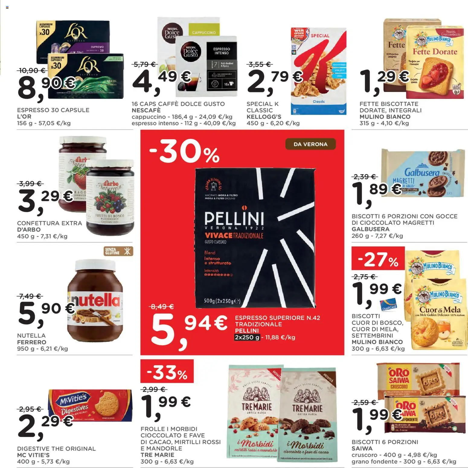 Volantino Poli del 29/07/2026 | Pagina: 17 | Prodotti: Mele, Biscotti, Mandorle, Fette biscottate