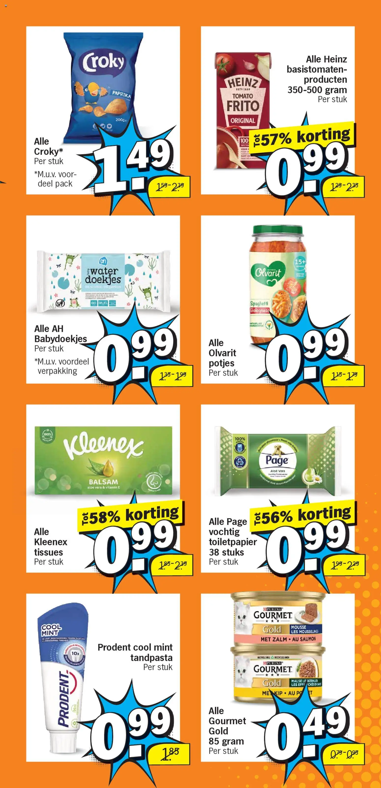 {H1} | Pagina: 6 | Producten: Tandpasta, Kész piskótalap, Babydoekjes, Tissues