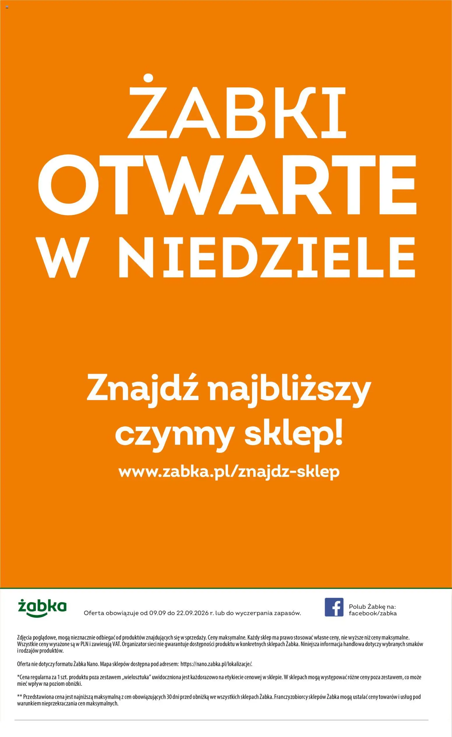 Żabka gazetka - Codzienne produkty od 09.09.2026 | Strona: 18