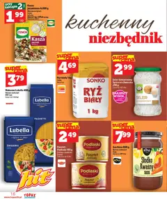 Pogląd oferty "Topaz gazetka - Express" - ważna od 25.06.2026 | Strona: 16 | Produkty: Kasza, Kasza jęczmienna, Seler konserwowy, Sos