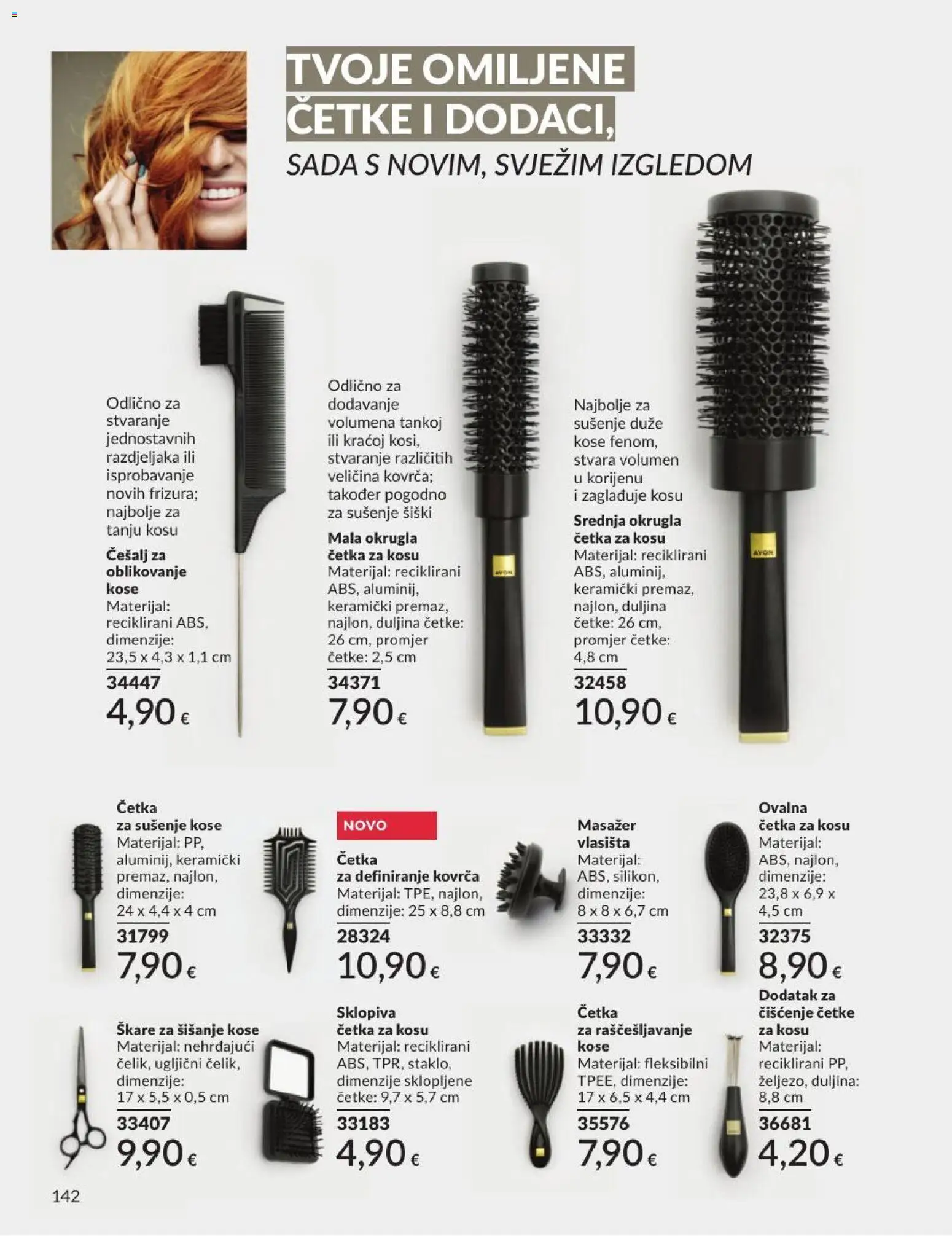 Avon katalog | vrijedi od 30.06.2026 | Stranica: 142 | Proizvodi: Četka, Škare, Četka za kosu