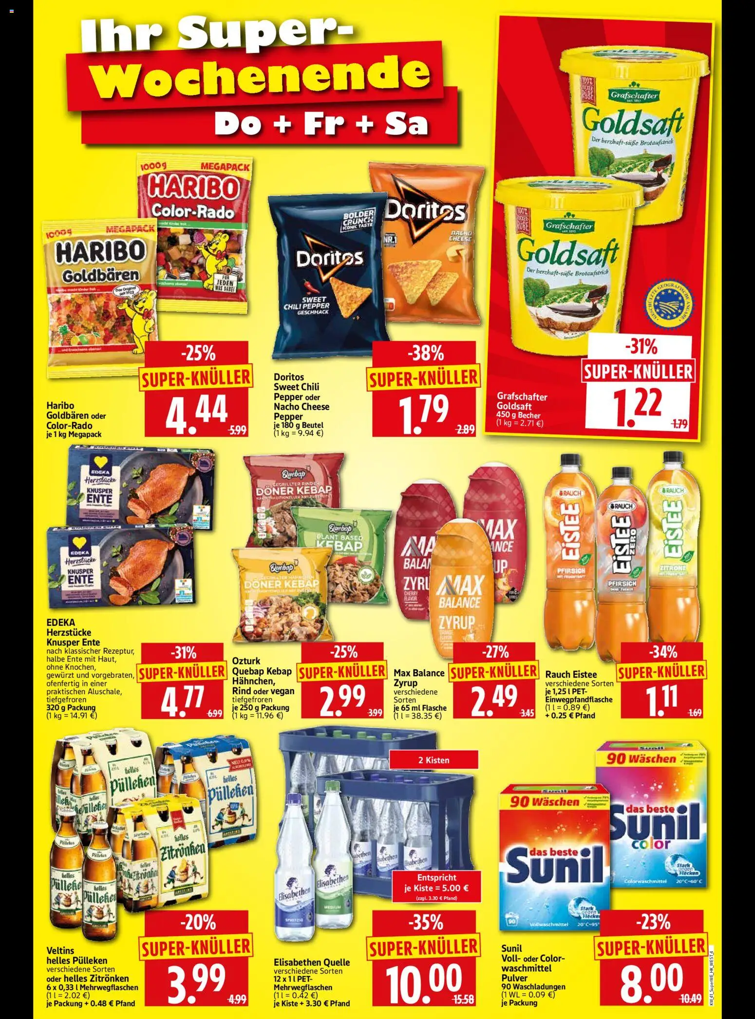 HERKULES Sonderbeilage – gültig ab 08.10.2026 | Seite: 4 | Produkte: Haribo, Waschmittel, Zitrone, Pfirsich
