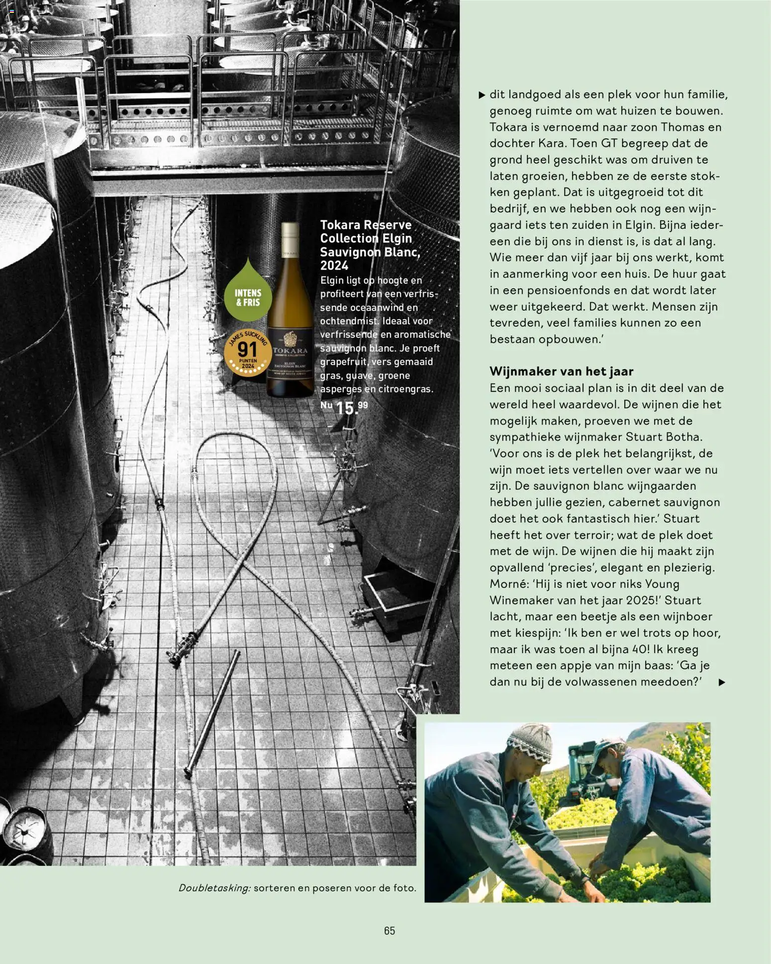 {H1} | Pagina: 65 | Producten: Asperges, Wijn, Was, Druiven