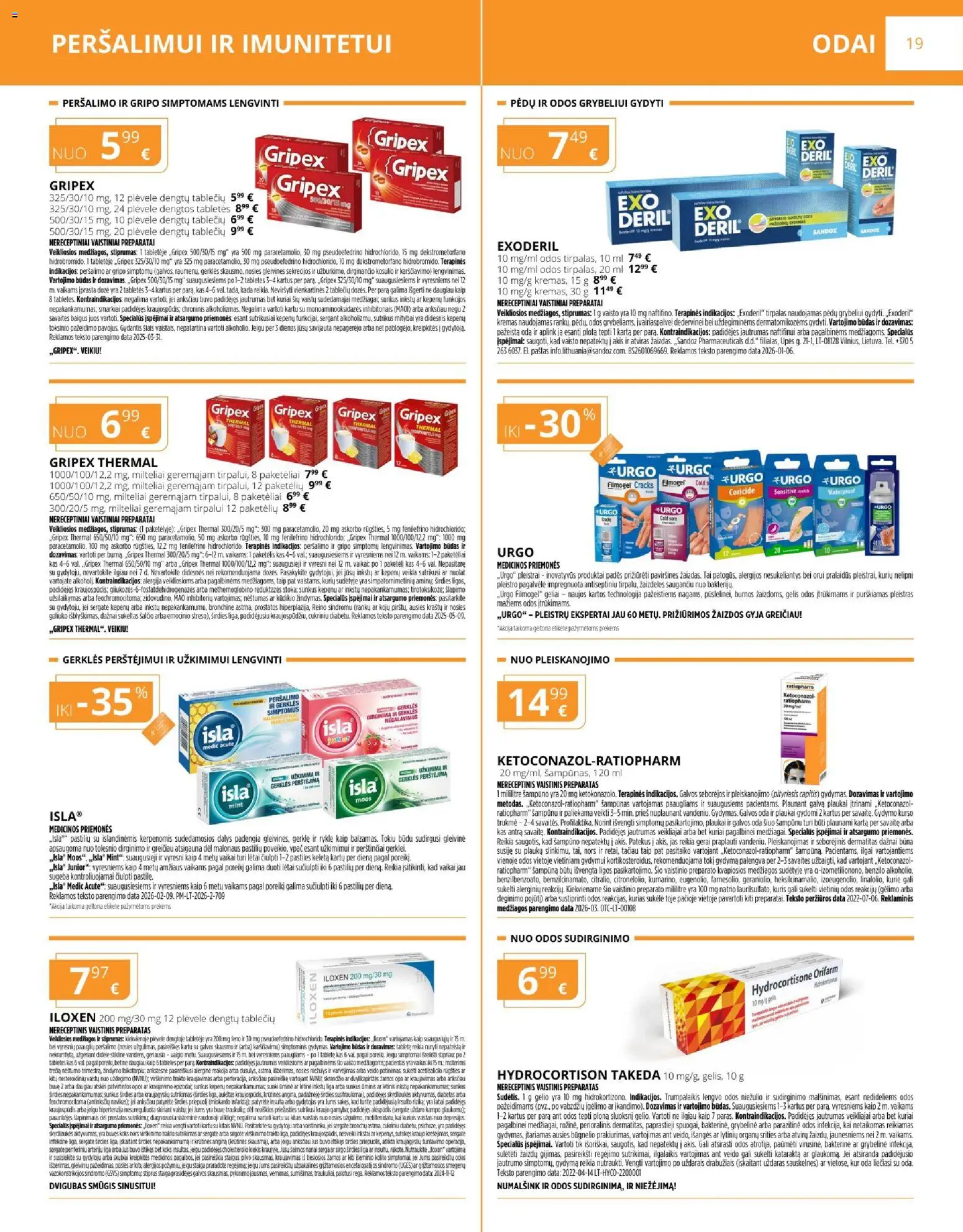 Gintarinė akcijos nuo 01.06.2026 | Puslapis: 19 | Prekių: Pagalvėlė, Kremas