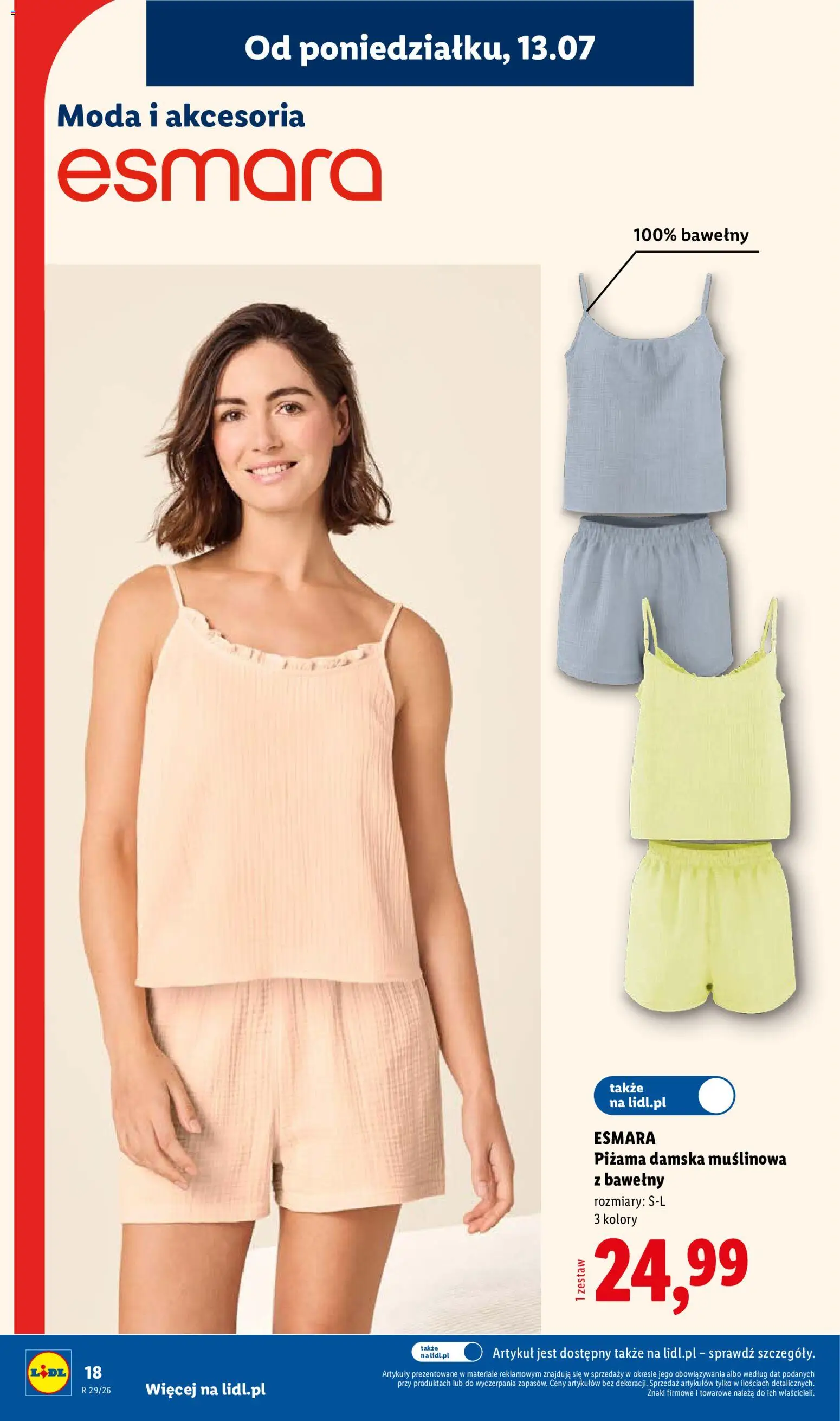 Lidl Katalog od 13.07.2026 | Strona: 18 | Produkty: Piżama
