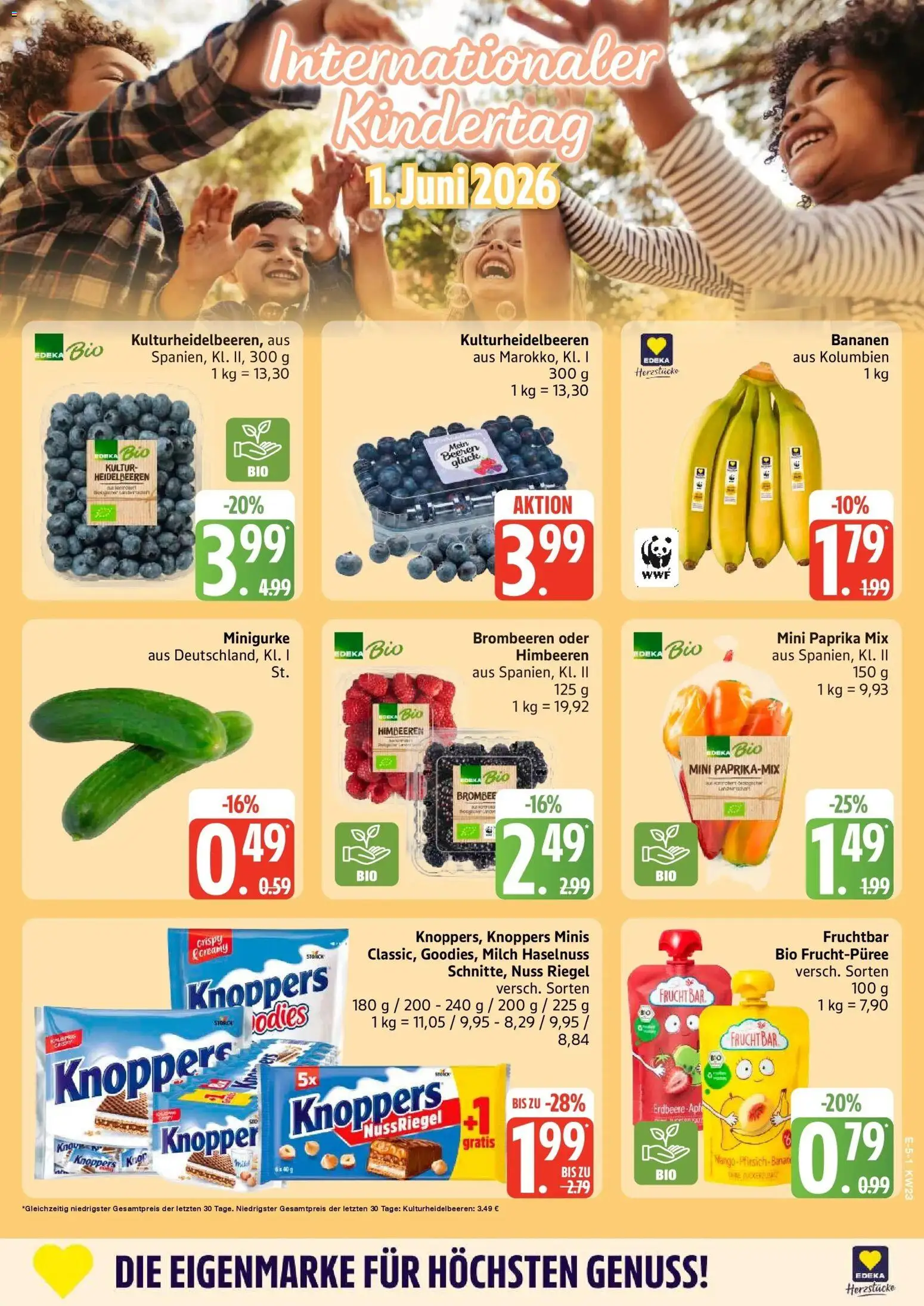 Marktkauf Prospekt Heide – gültig ab 01.06.2026 | Seite: 5 | Produkte: Milch, Bananen, Paprika, Knoppers