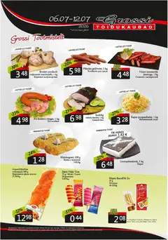 Grossi Toidukaubad kliendilehe eelvaade alates 06.07.2026