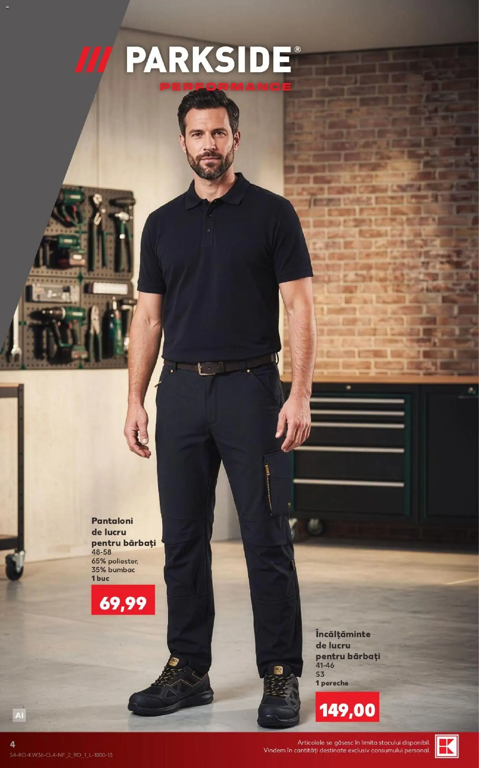 Noul catalog Kaufland – valabil de la 02.09.2026 | Pagină: 4 | Produse: Parkside, Incaltaminte, Pantaloni