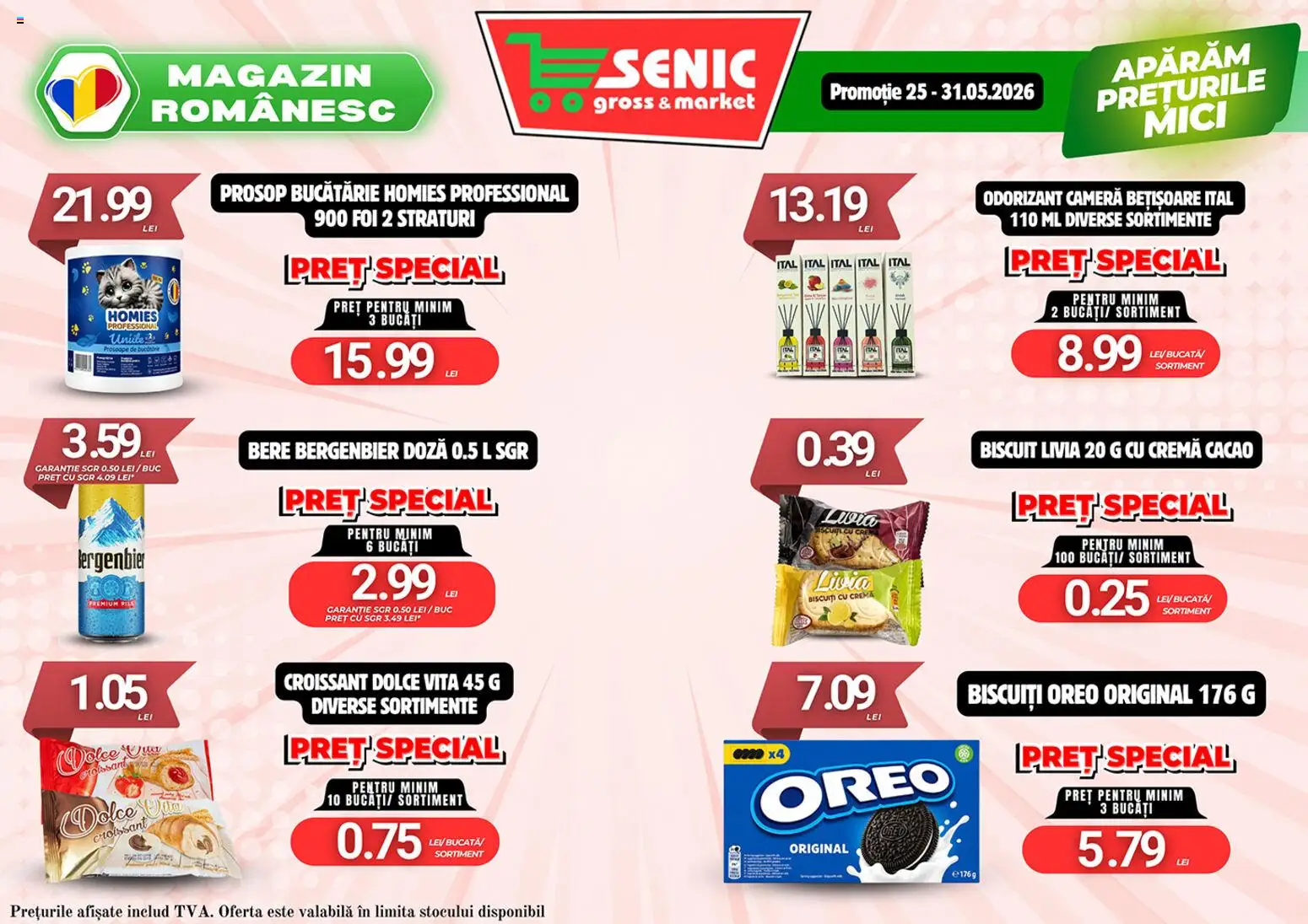 Noul catalog Senic – valabil de la 25.05.2026 | Pagină: 2 | Produse: Cameră, Bucătărie, Mici, Cremă