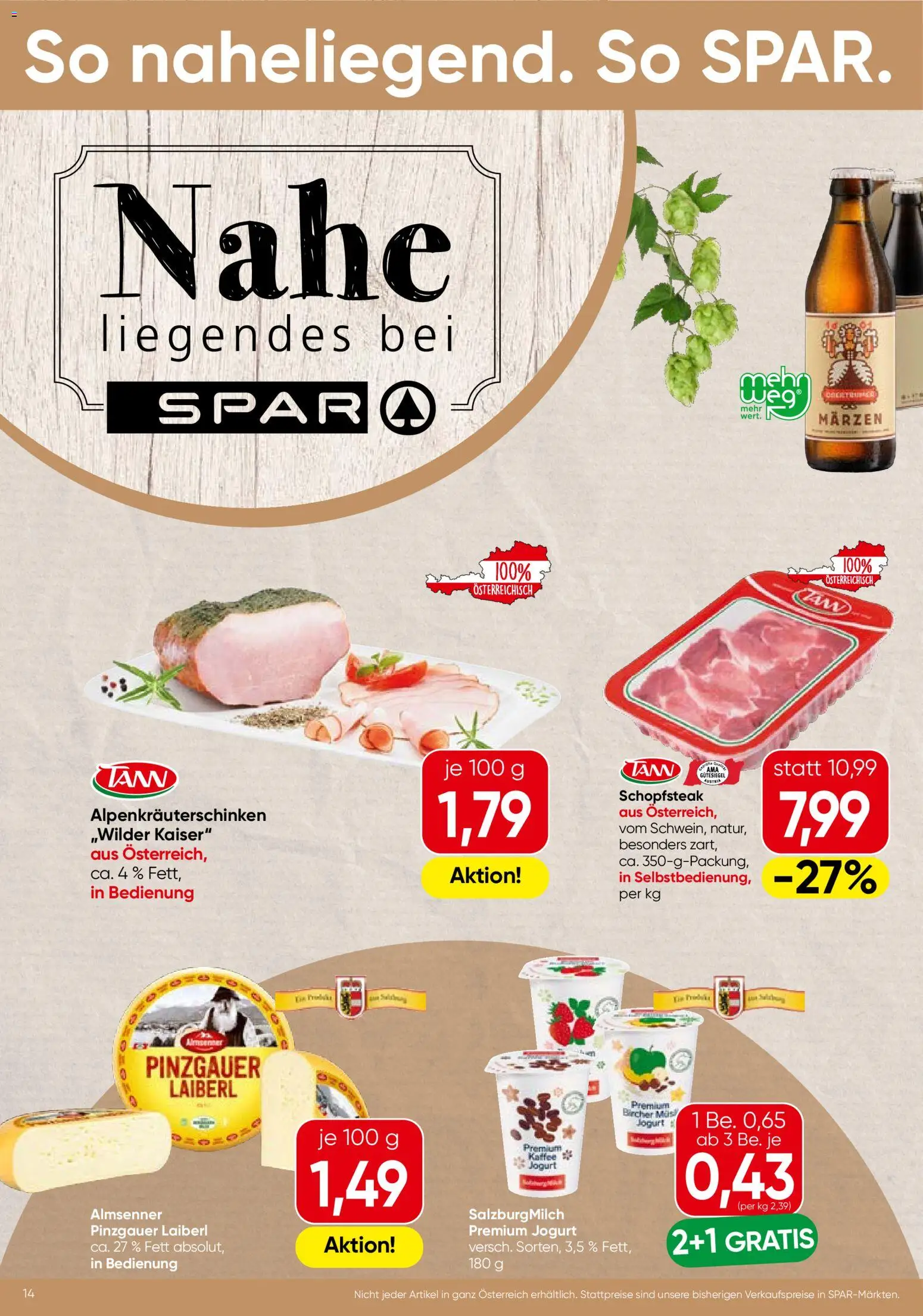 Spar Flugblatt gültig ab 08.10.2026 | Seite: 14 | Produkte: Kaffee
