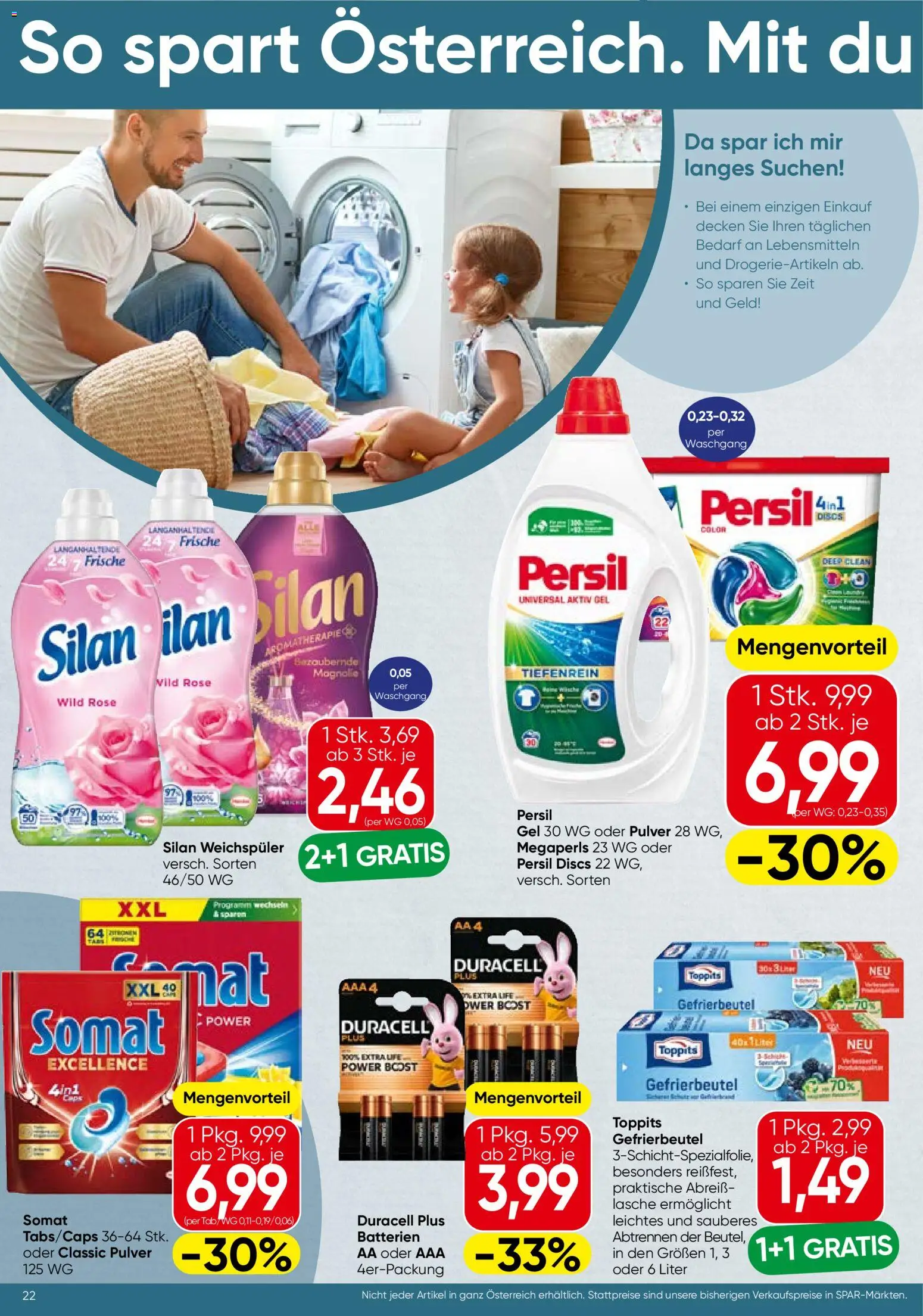 Spar Flugblatt - Wien gültig ab 23.04.2026 | Seite: 22 | Produkte: Weichspüler