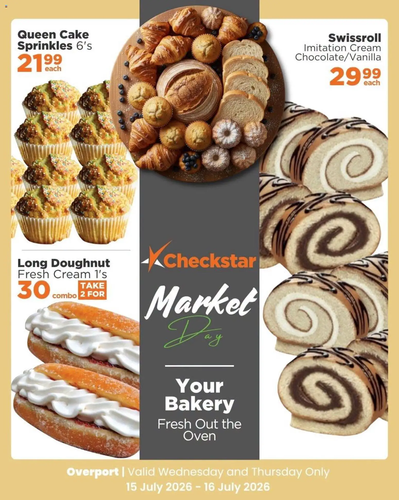 New Check Star catalogue – valid from 15/07/2026 | Page: 2 | Products: Cake, Swissroll, Oven, Cream