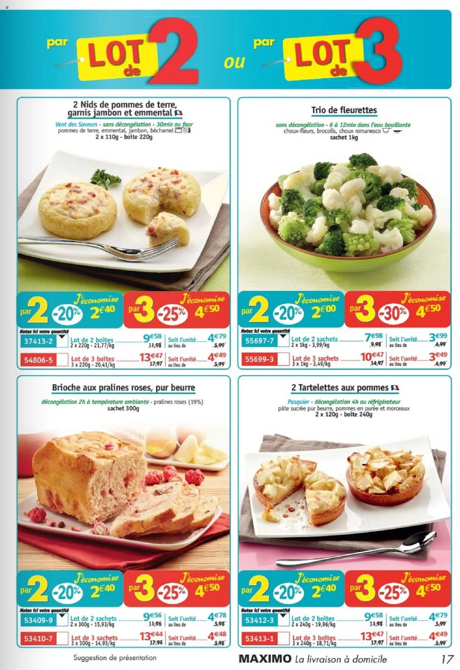 {H1} | Page: 17 | Produits: Réfrigérateur, Beurre, Jambon, Pommes