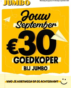 JUMBO folder / publicité - Voorbeeld van een folder van JUMBO, geldig van 26/08/2026
