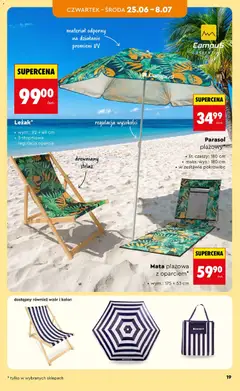 Pogląd oferty "Mata plażowa z oparciem*, wym.: 175 x 53 cm" - ważna od 20.06.2026 | Strona: 21