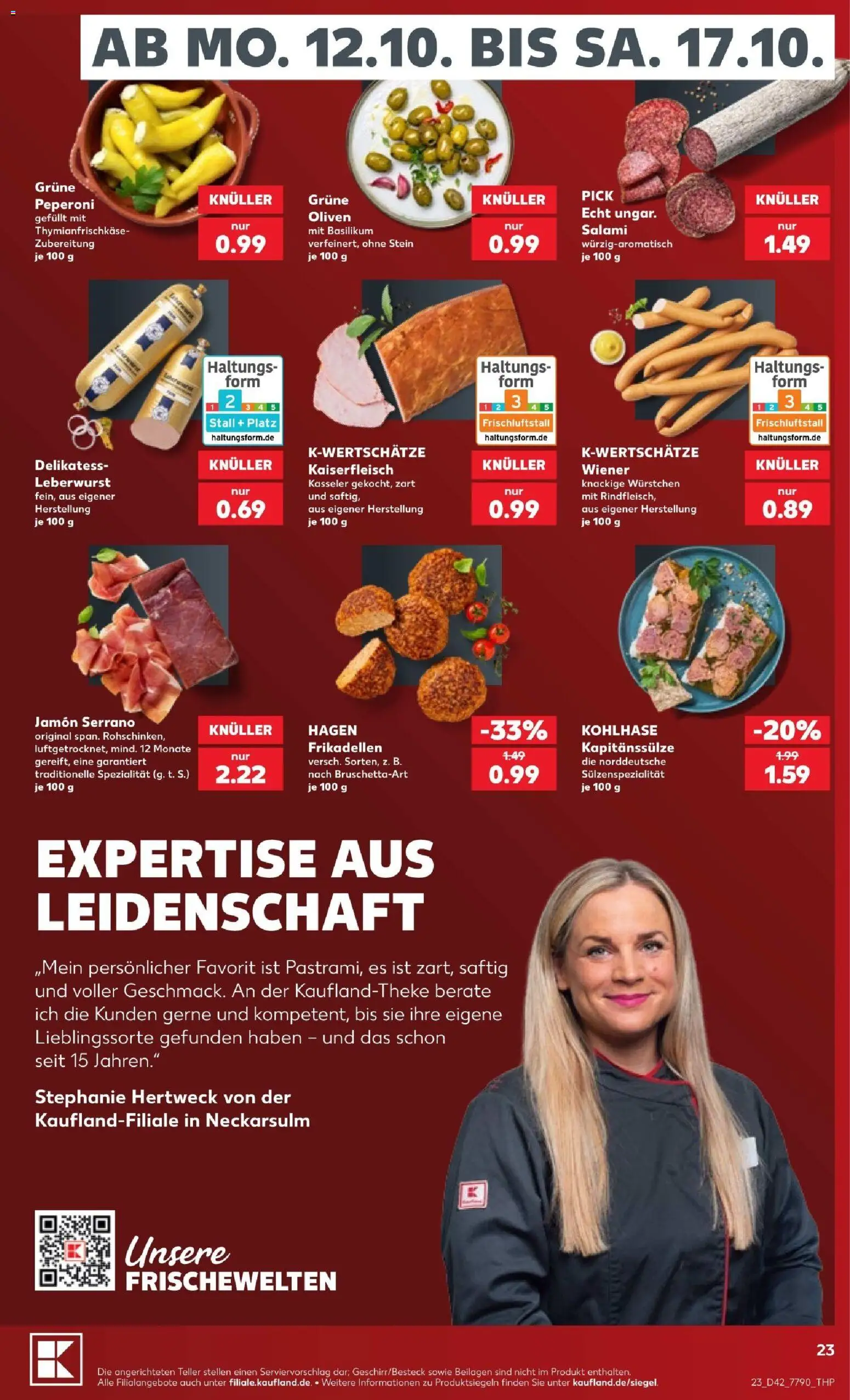 Kaufland Prospekt – gültig ab 12.10.2026 | Seite: 29 | Produkte: Beilagen, Salami