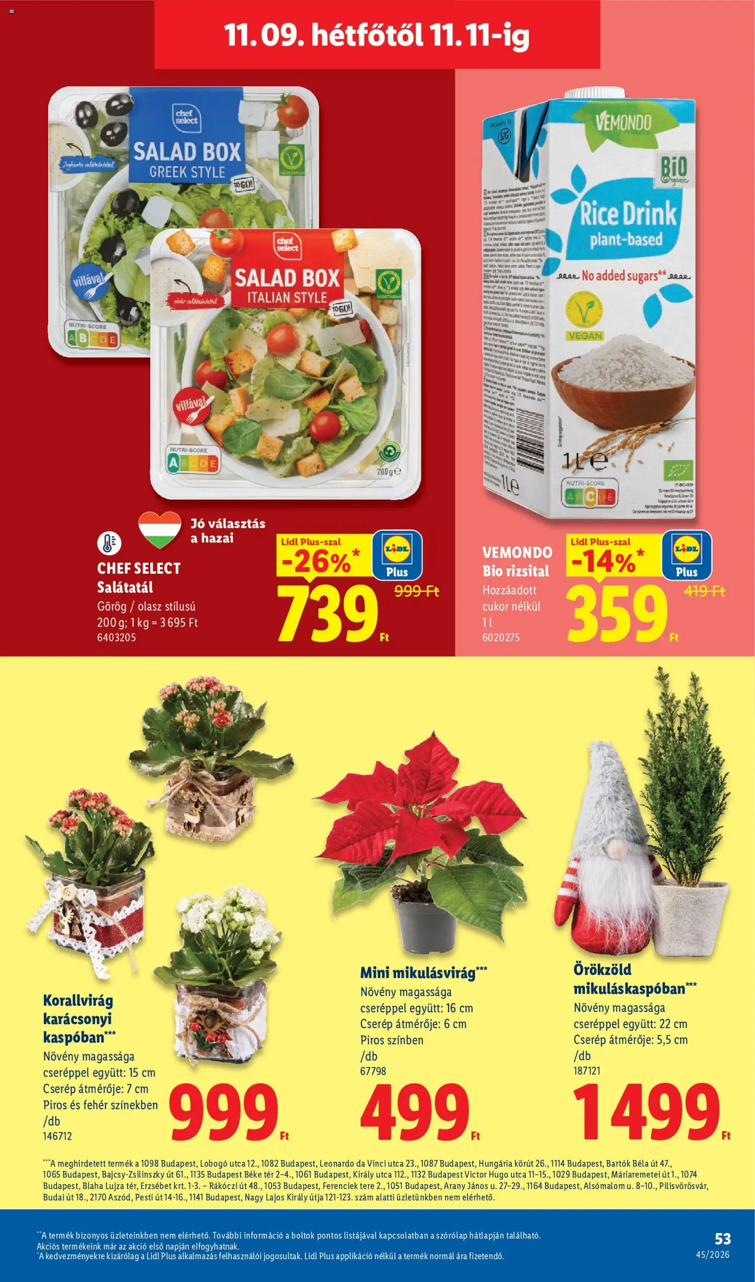 Lidl akciós ujság - amely érvényes a következő dátumtól: 2026.11.05. | Oldal: 53