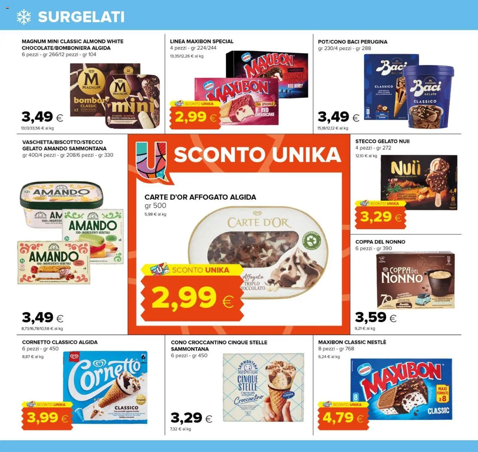Volantino Oasi del 04.06.2026 | Pagina: 16 | Prodotti: Cornetto, Gelato, Latte, The