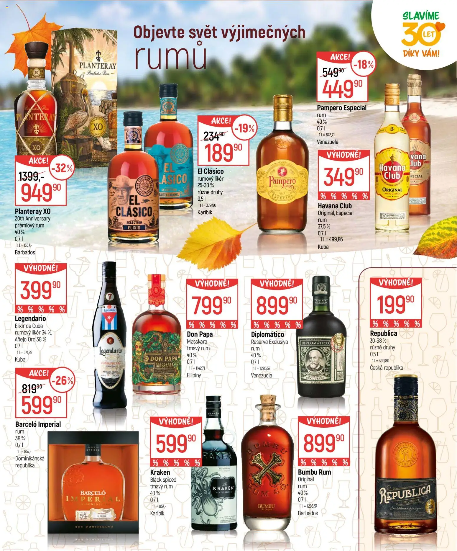 Globus leták - Nápoje od 23.09.2026 | Strana: 5 | Produkty: Barceló, Havana club, Vana, Don papa