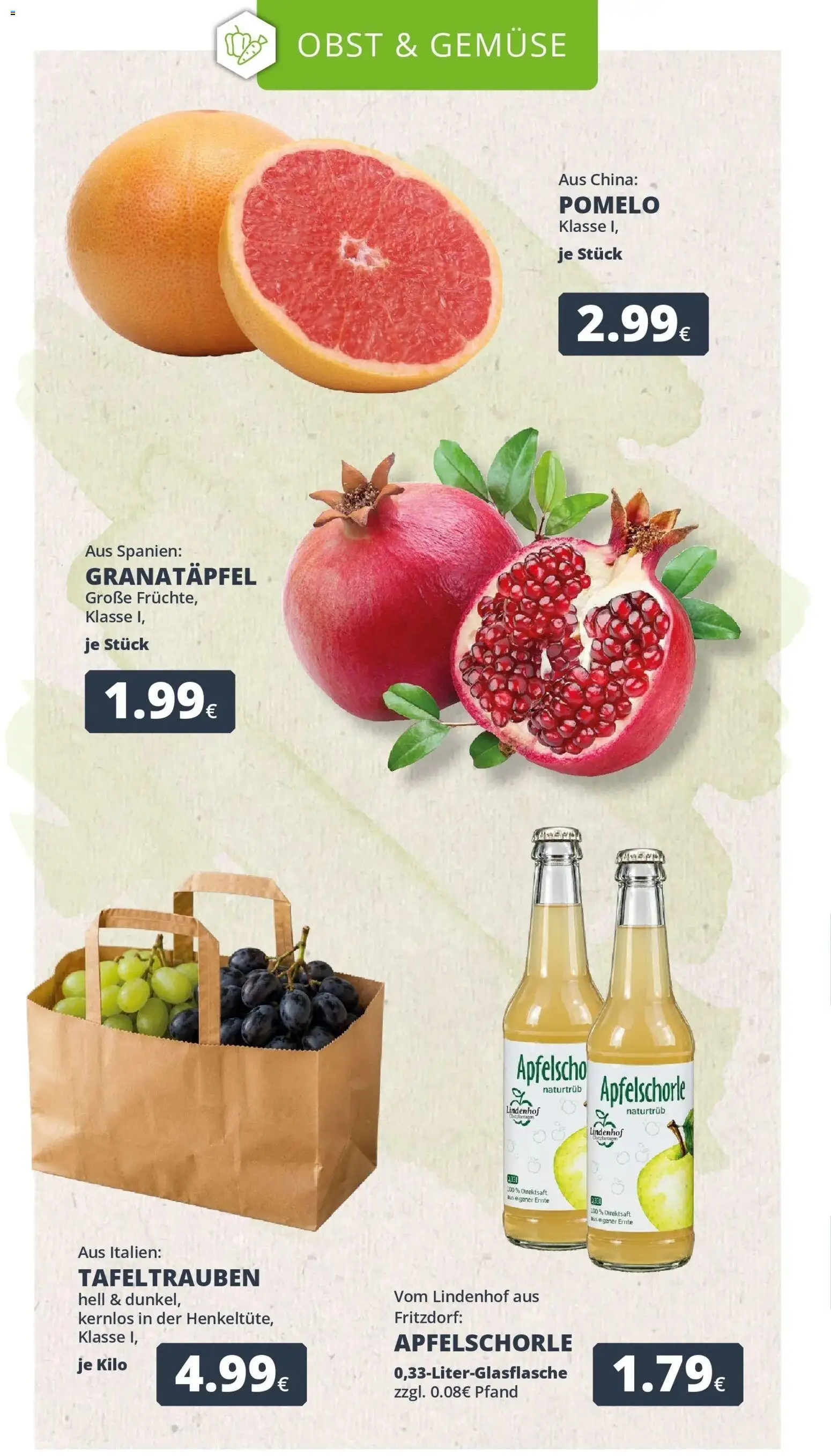 REWE Prospekt ab 14.09.2026 zum Blättern » Angebote | Seite: 12 | Produkte: Granatapfel, Gemüse, Obst