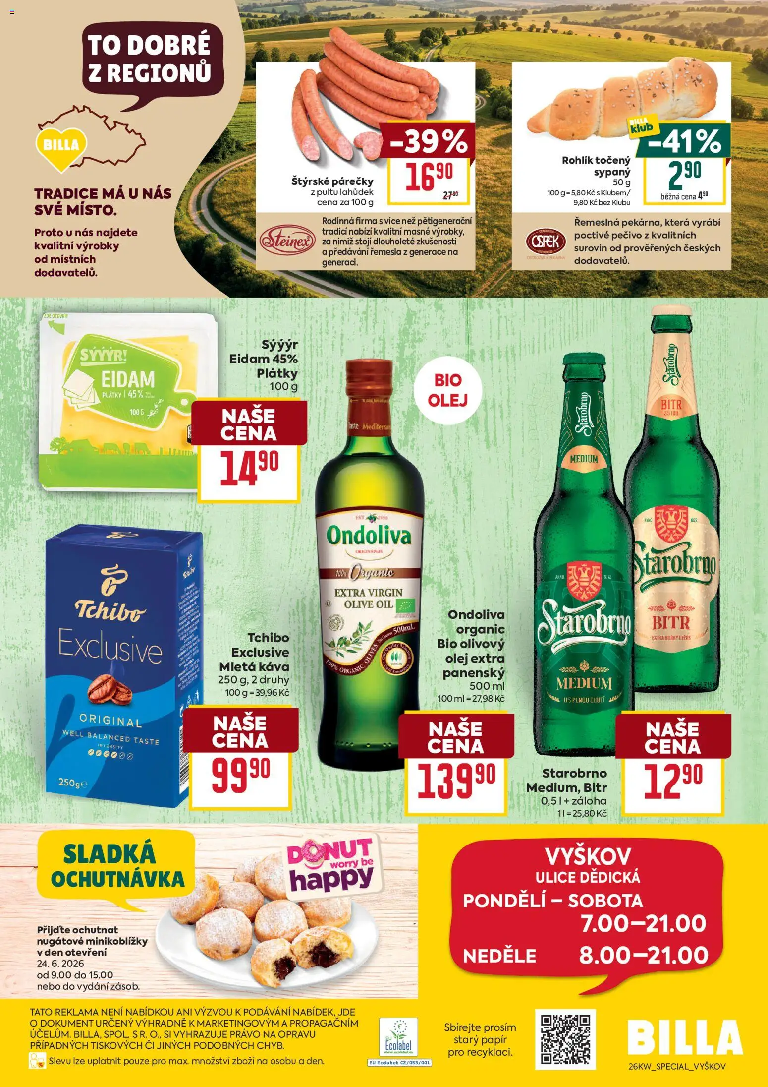 Billa leták - Vyškov od 24.06.2026 | Strana: 4