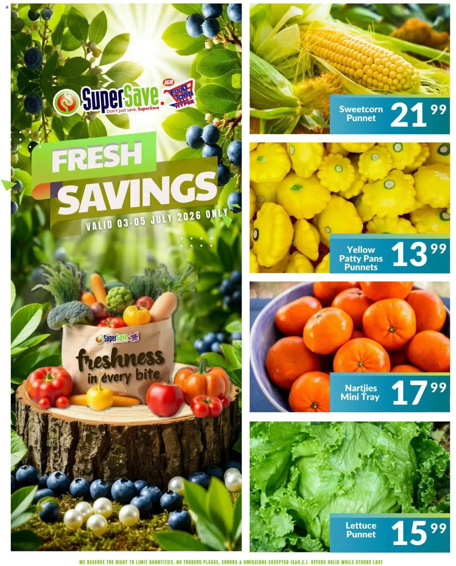 New Super Save catalogue – valid from 03/07/2026 | Page: 2 | Products: Tray, Pans, Lettuce
