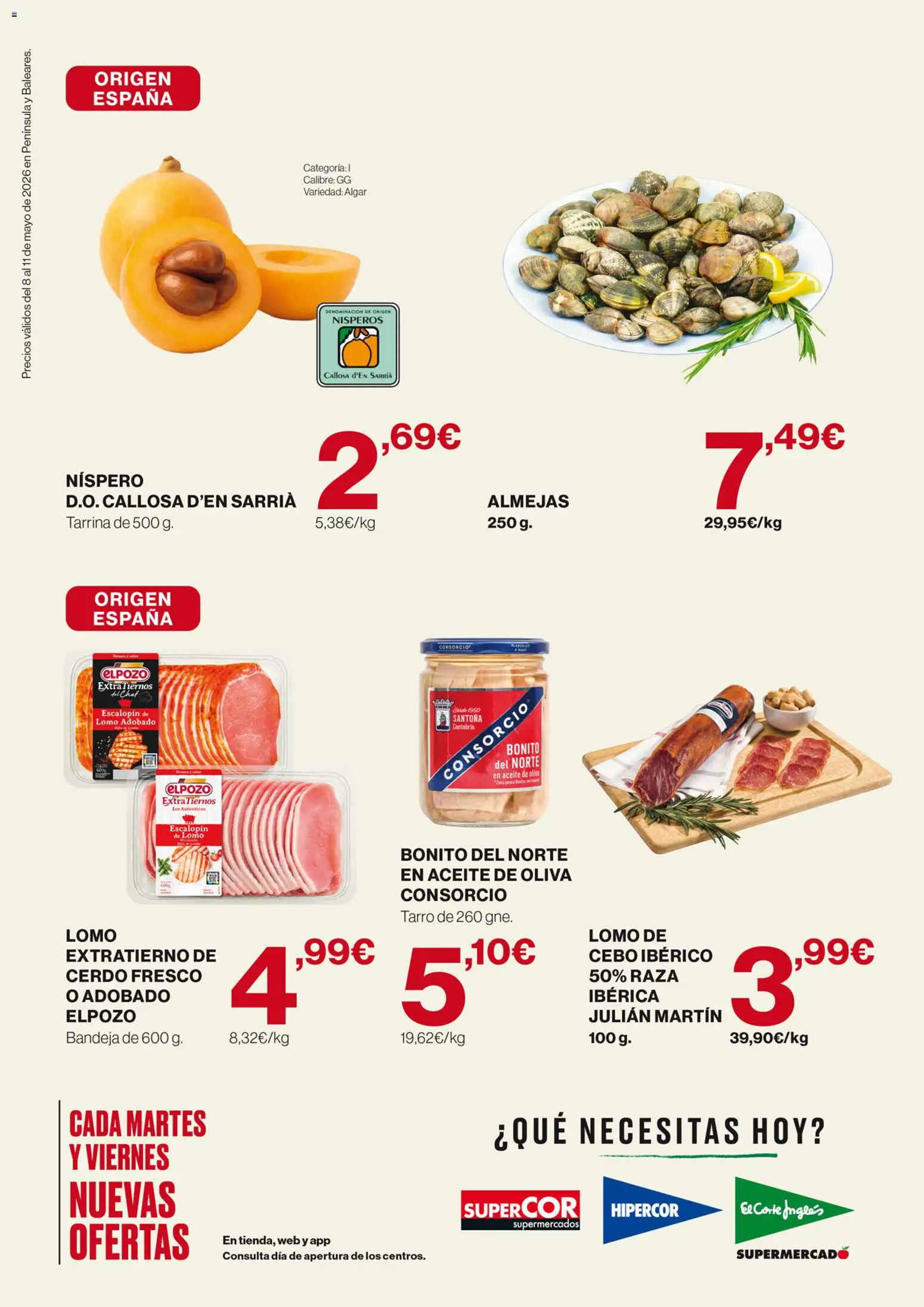 Supercor Península y Baleares │ válido desde el 08.05.2026 | Página: 2 | Productos: Aceite, Cerdo, Aceite de oliva, Bandeja