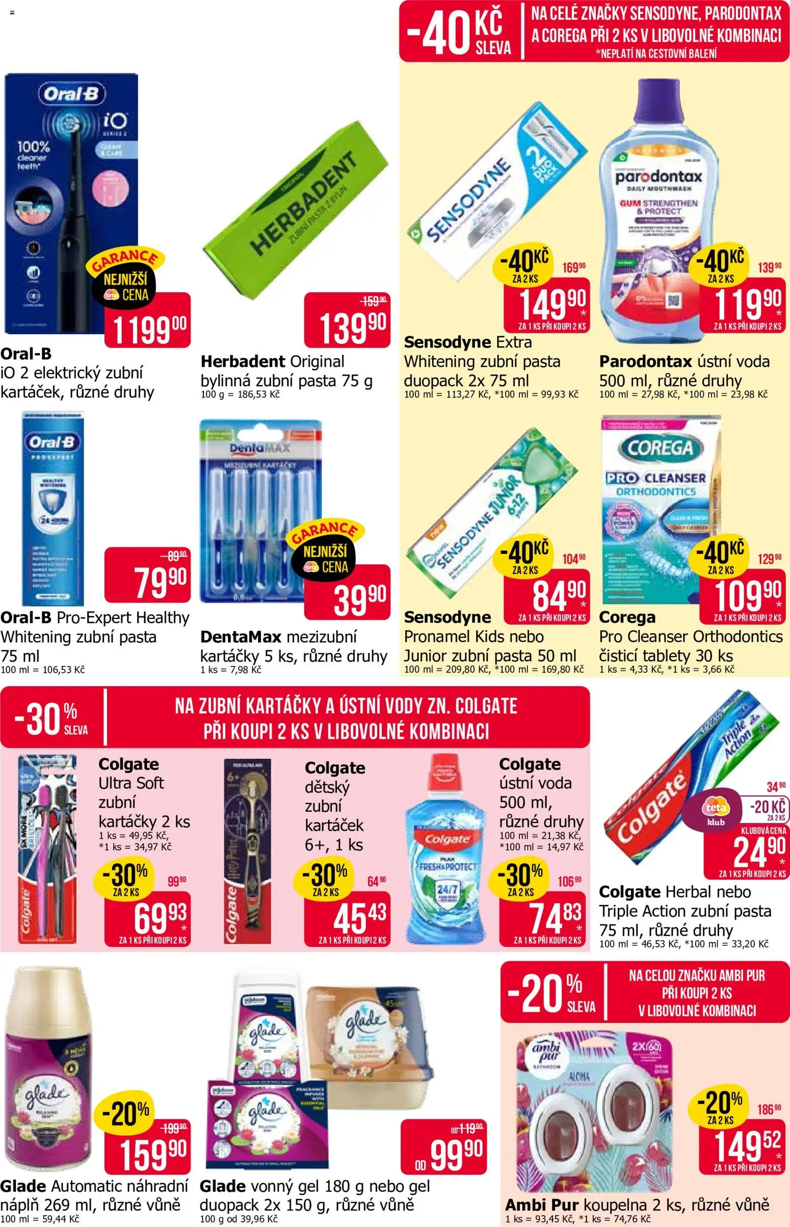 TETA Drogerie leták od 06.05.2026 | Strana: 15 | Produkty: Zubní kartáček, Parodontax, Voda, Koupelna