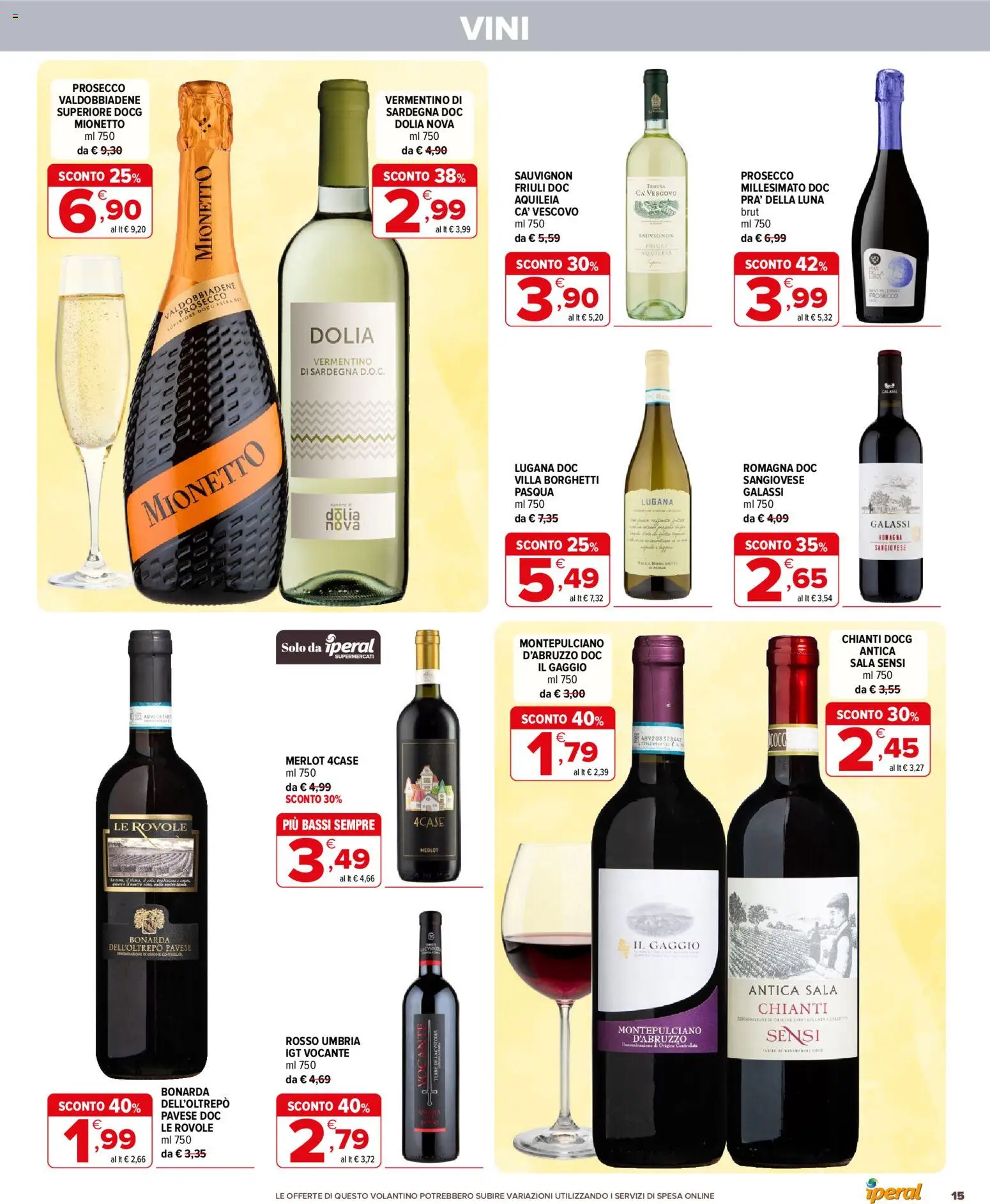 Volantino Iperal del 01/07/2026 | Pagina: 15 | Prodotti: Prosecco