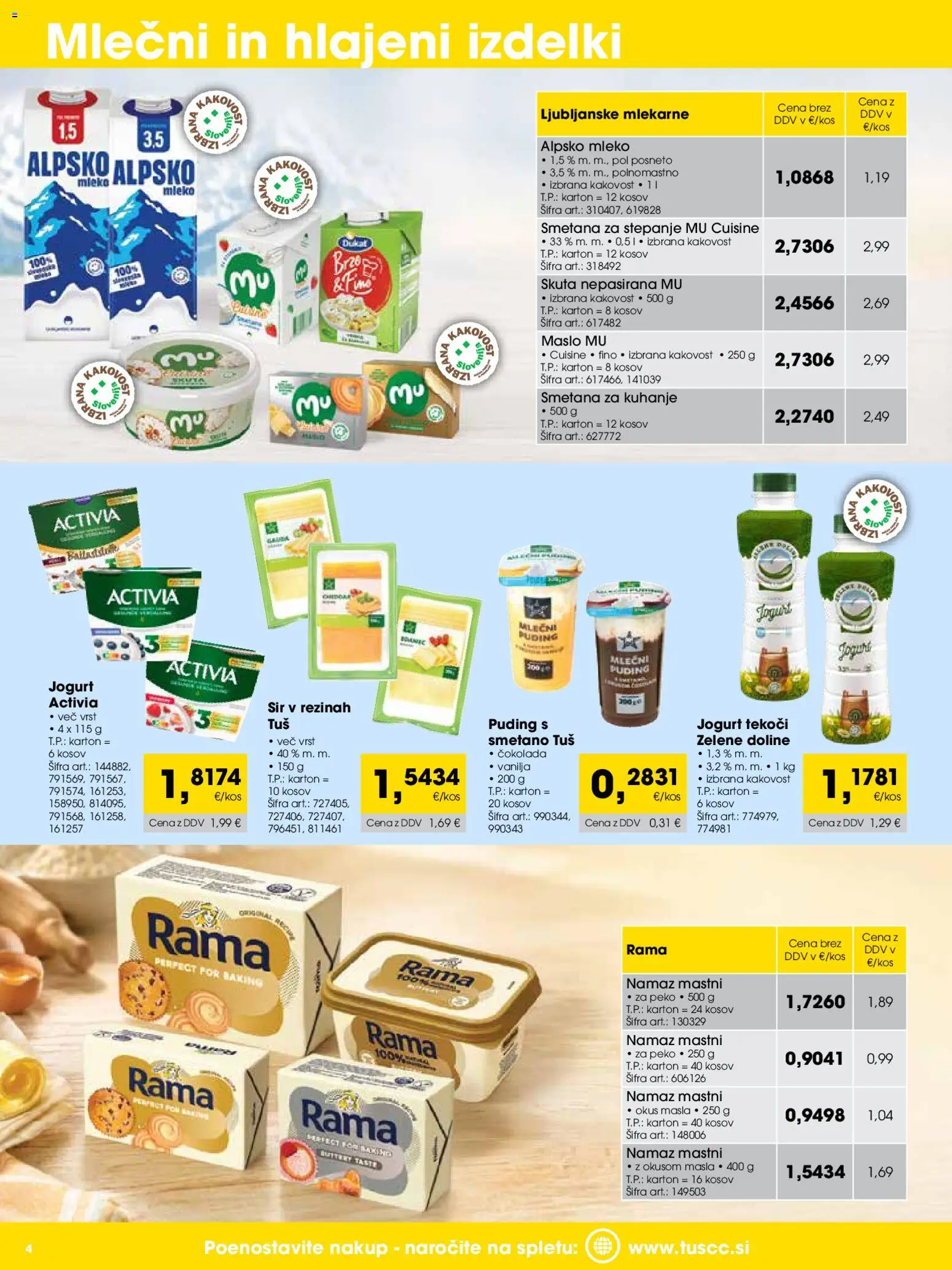 Novi Tuš katalog ponudbe – veljaven od 01.09.2026 | Stran: 4