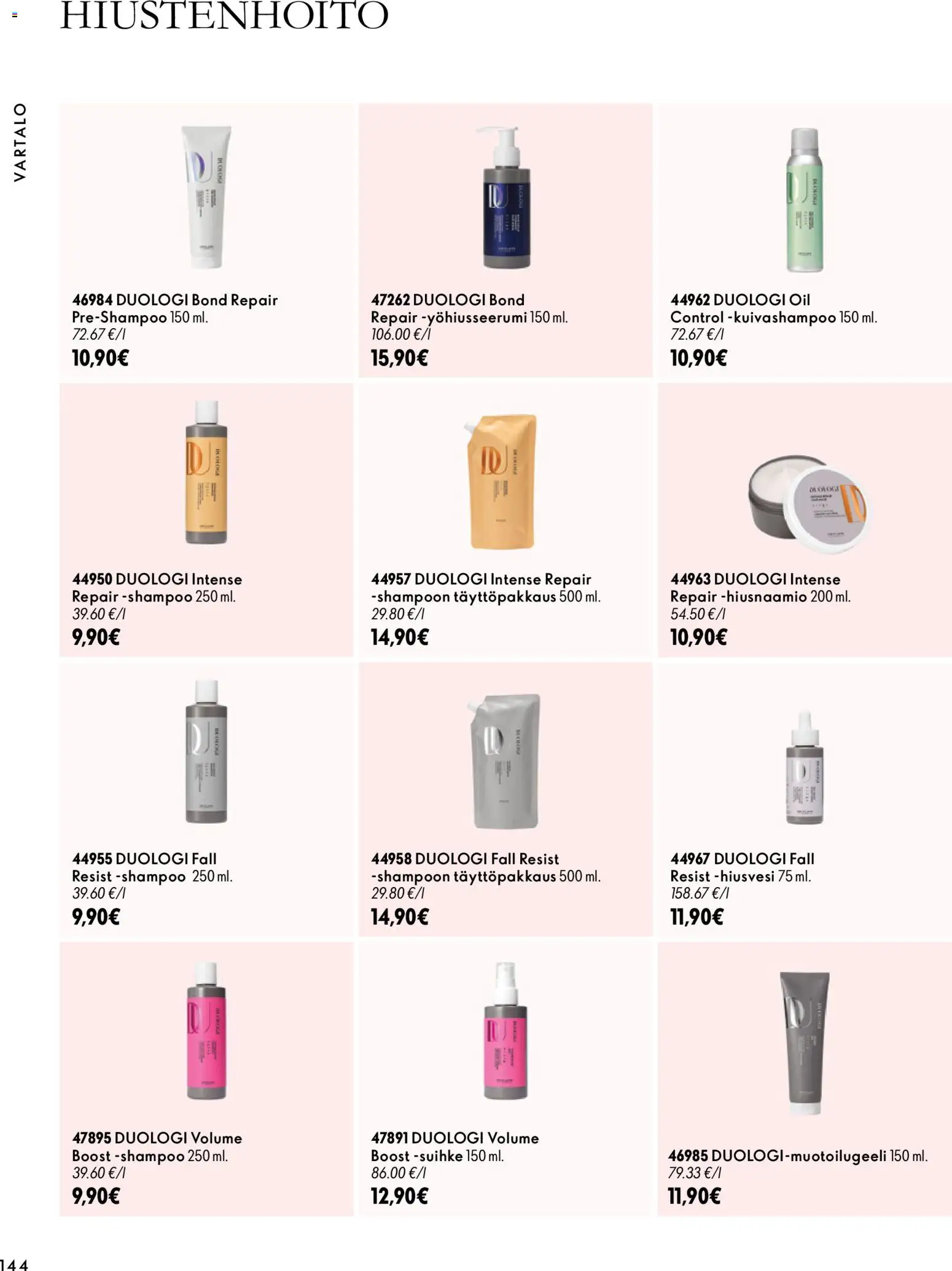 Oriflame tarjoukset – voimassa 07/10/2026 alkaen | Sivu: 144 | Tuotteet: Shampoo, Hiusnaamio, Kuivashampoo