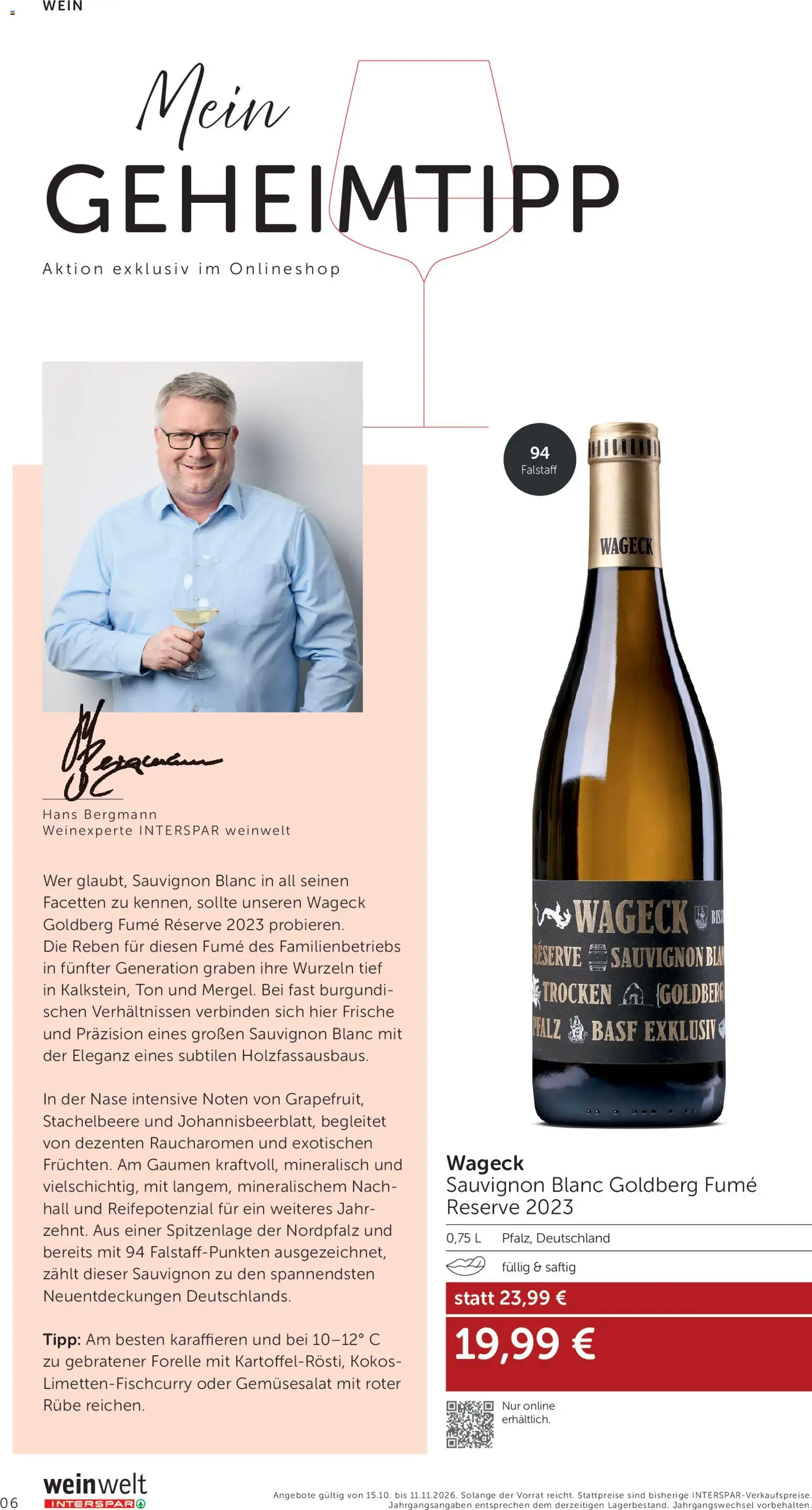 Interspar BEST -  SELLER gültig ab 15.10.2026 | Seite: 6 | Produkte: Wein